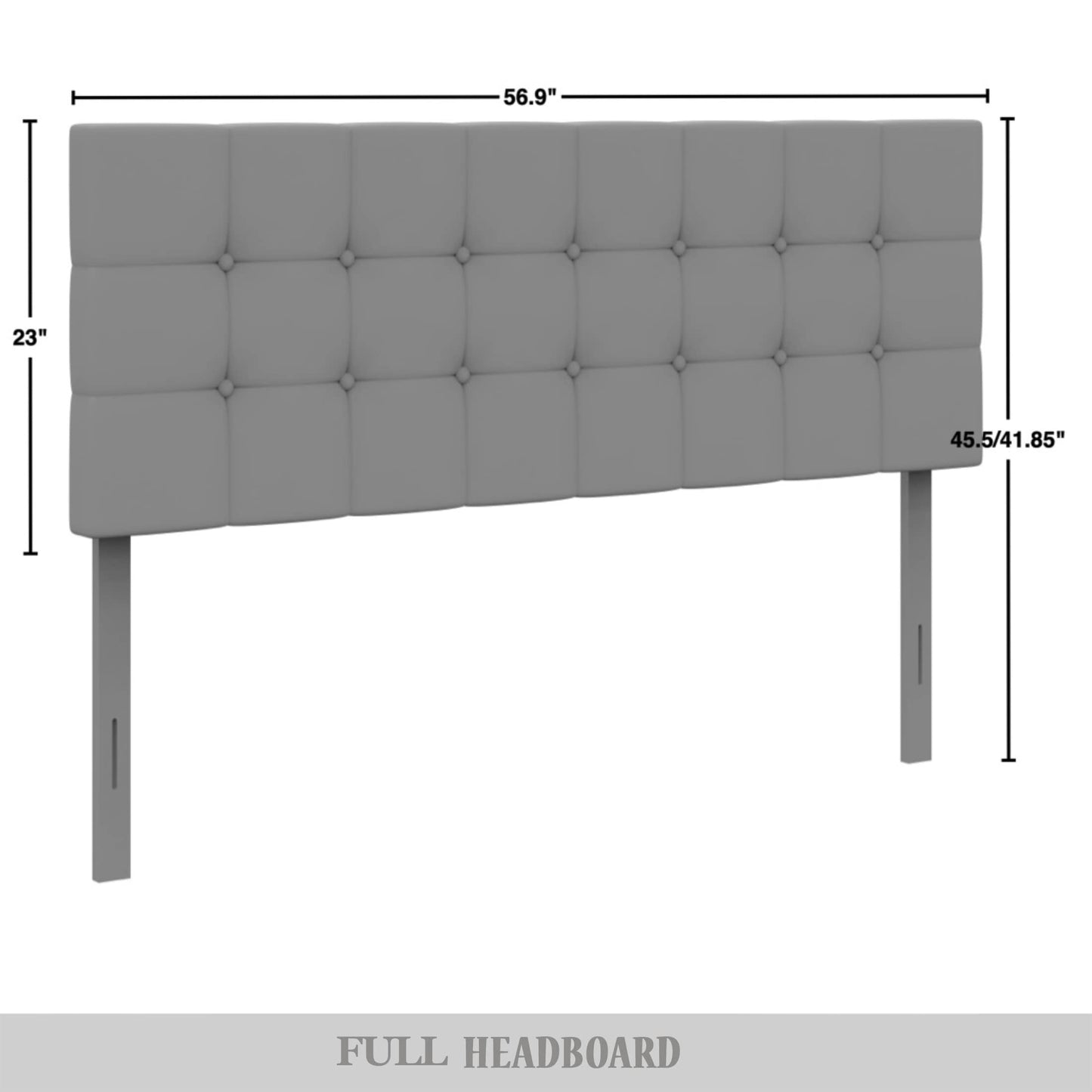 Raickett Button-Tufted Rectangle Upholstered Headboard