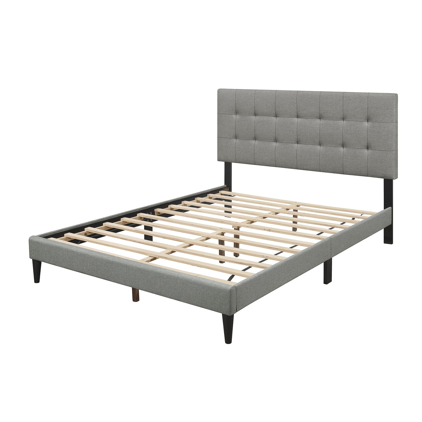 Kearn Clean-Lines Stitching Linen Upholstered Bed