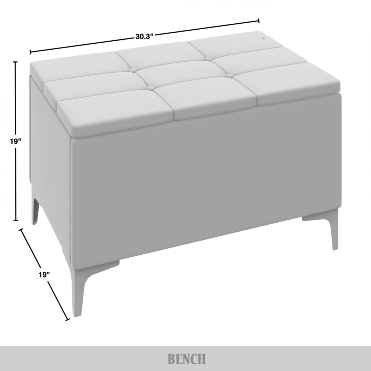 Gatsby Crystal Diamond Tufted Velvet Upholstered Bed with Storage Bench