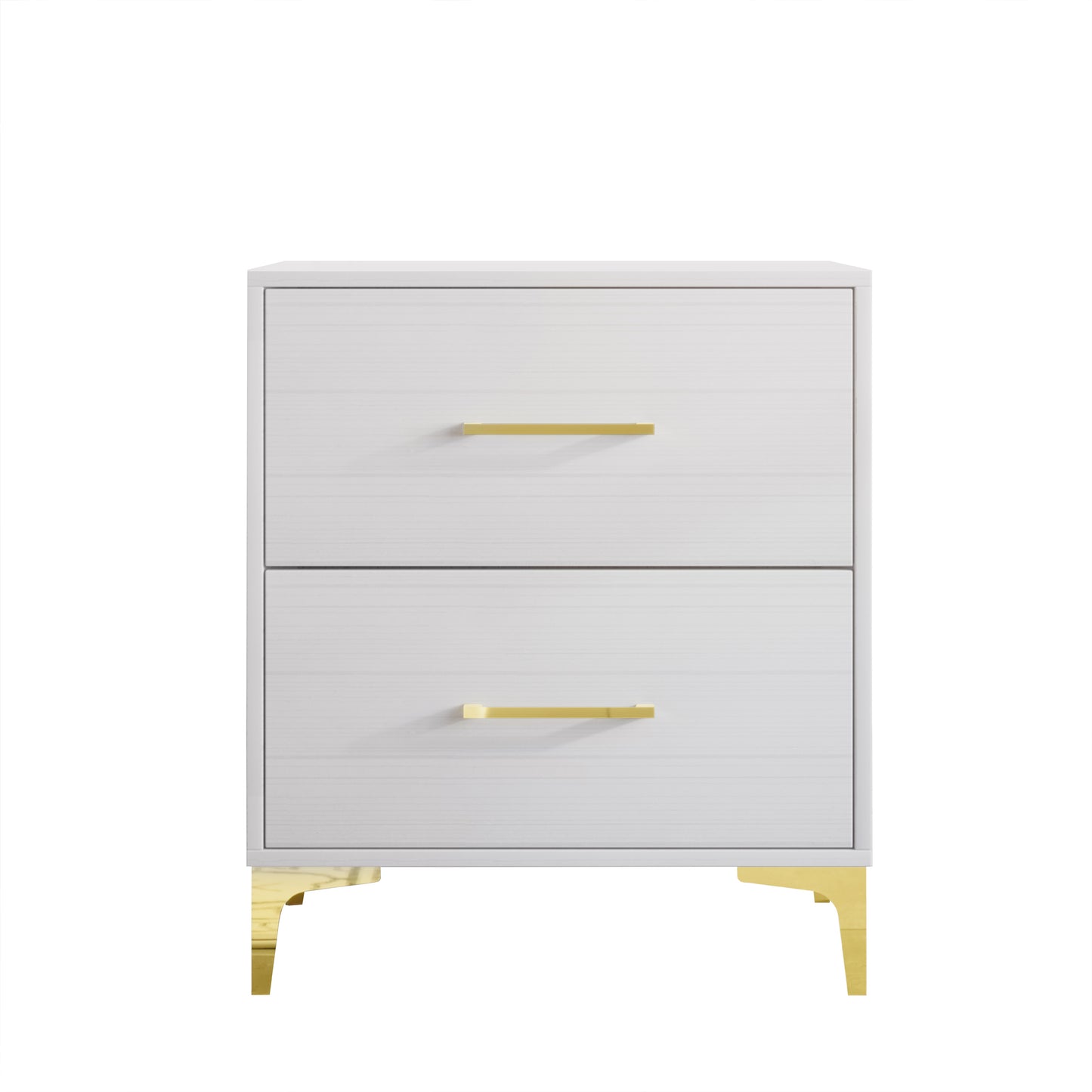 Lausyn 3 Piece Bedroom Nightstands Set Velvet Upholstered Bed