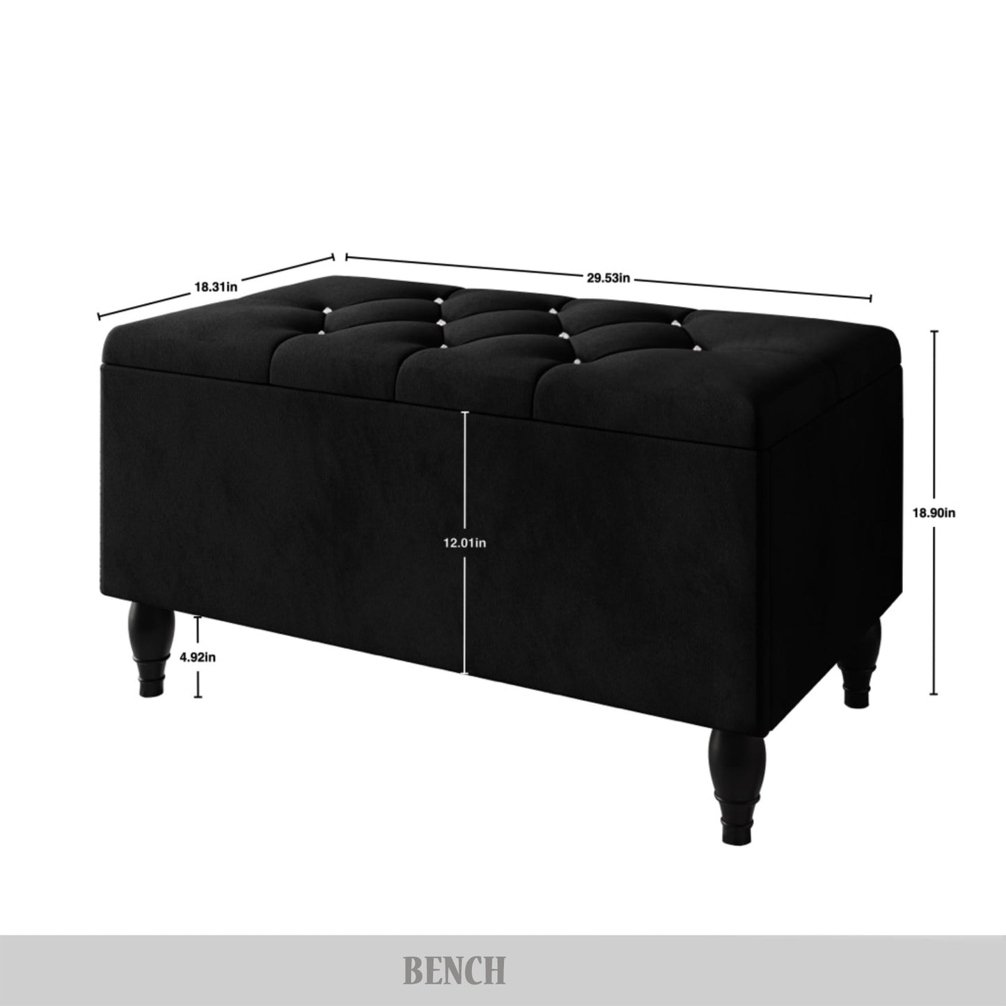 Tyreese 2 Piece Bedroom Bench Set Velvet Wingback Upholstered Bed