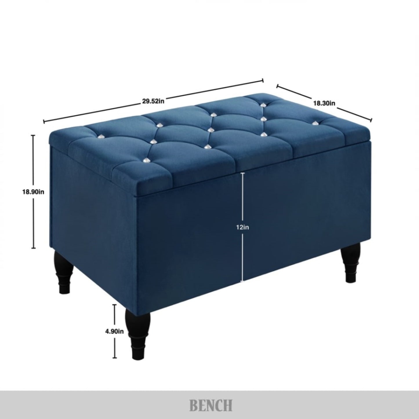 Falaq 2 Piece Bedroom Bench Set Velvet Wingback Upholstered Bed