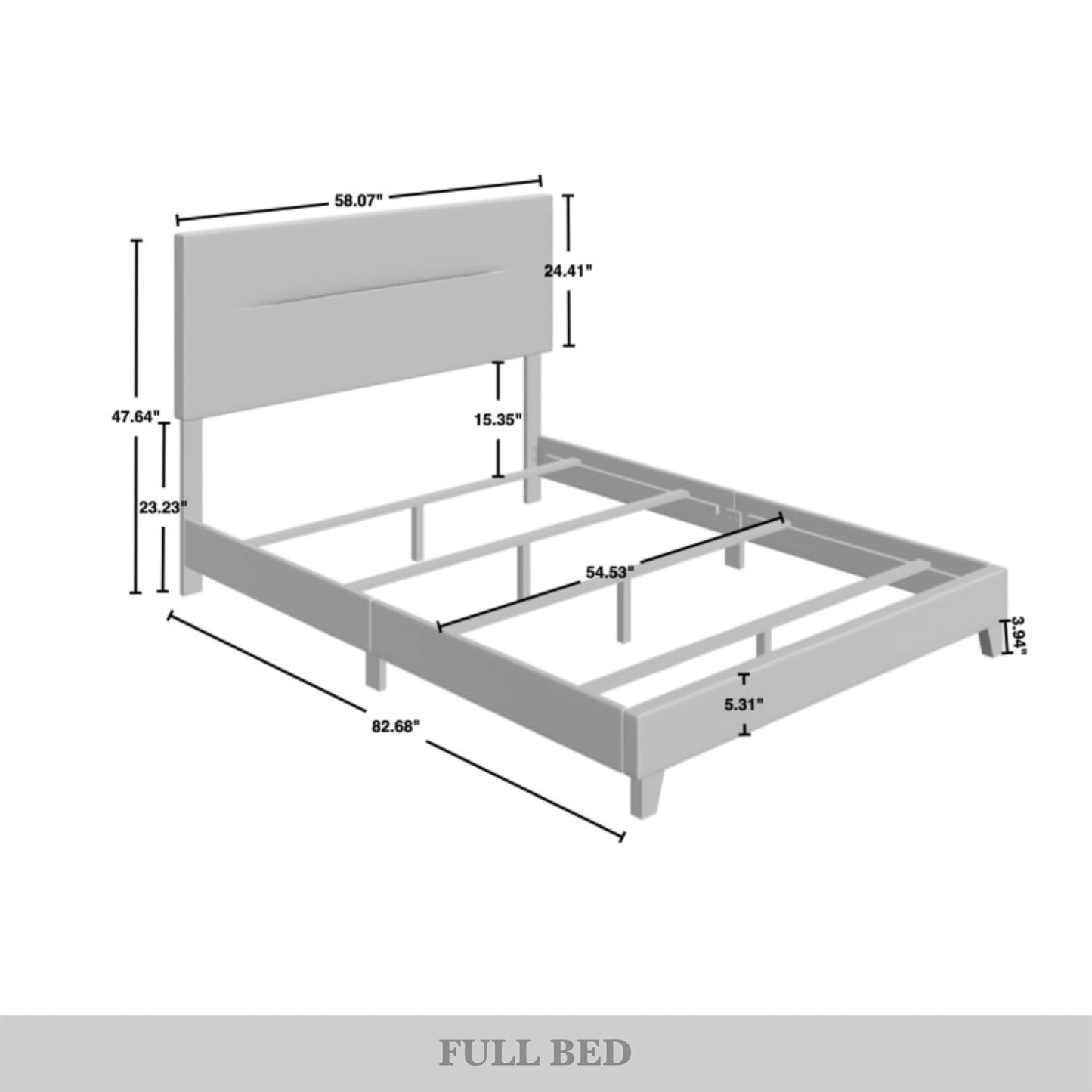 Emery Clean Linen Upholstered Bed