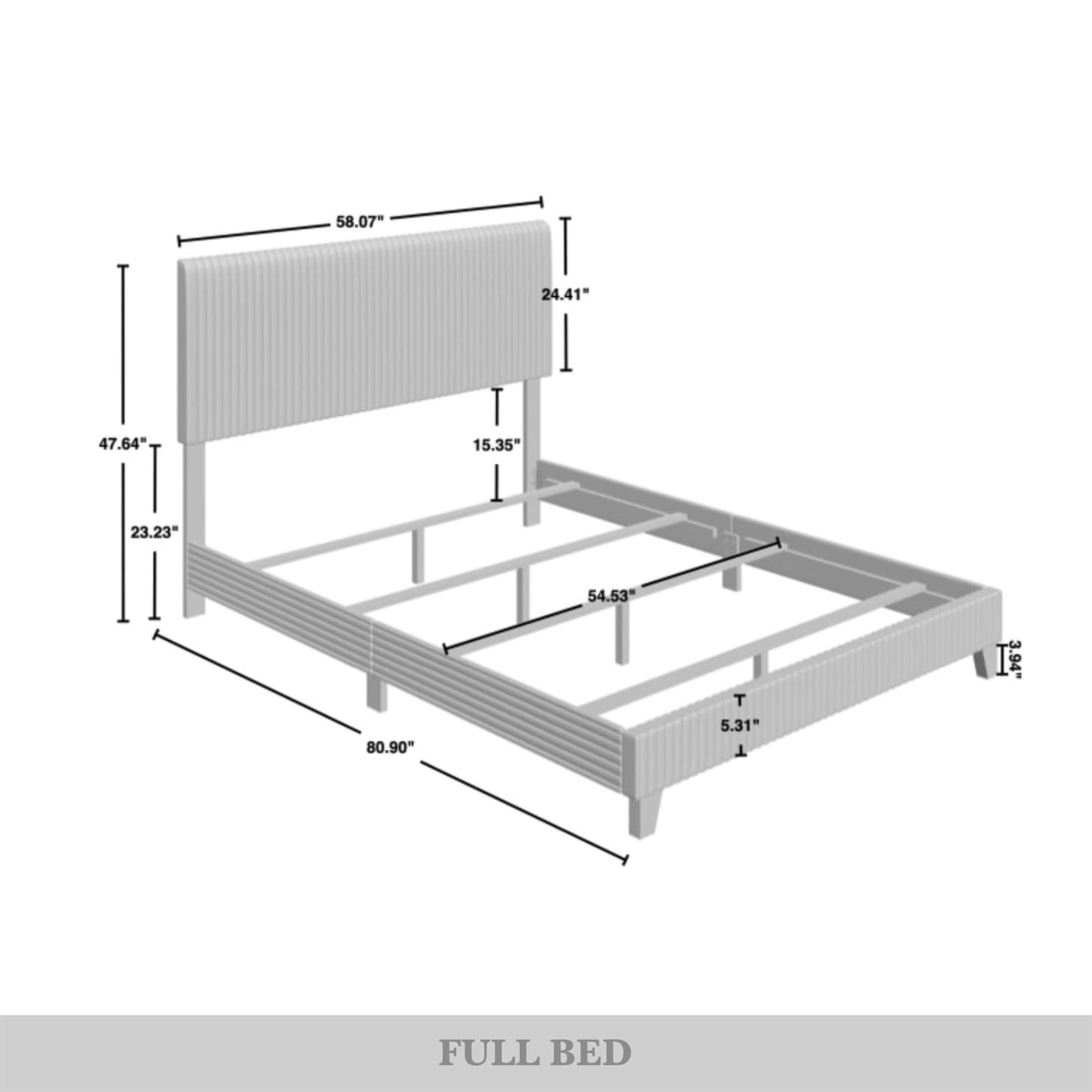 Pravesh and Chic Velvet Upholstered Bed