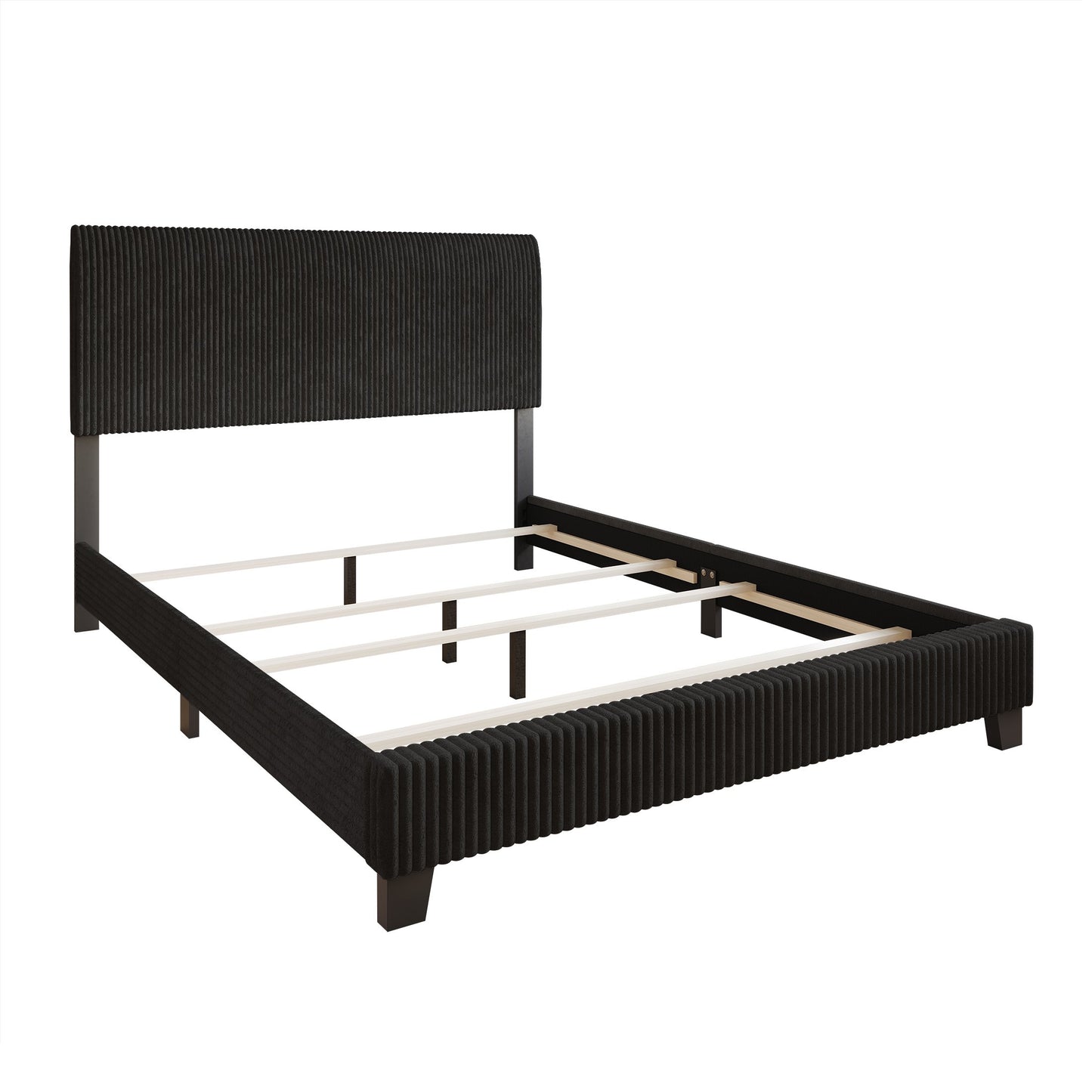 Pravesh and Chic Velvet Upholstered Bed