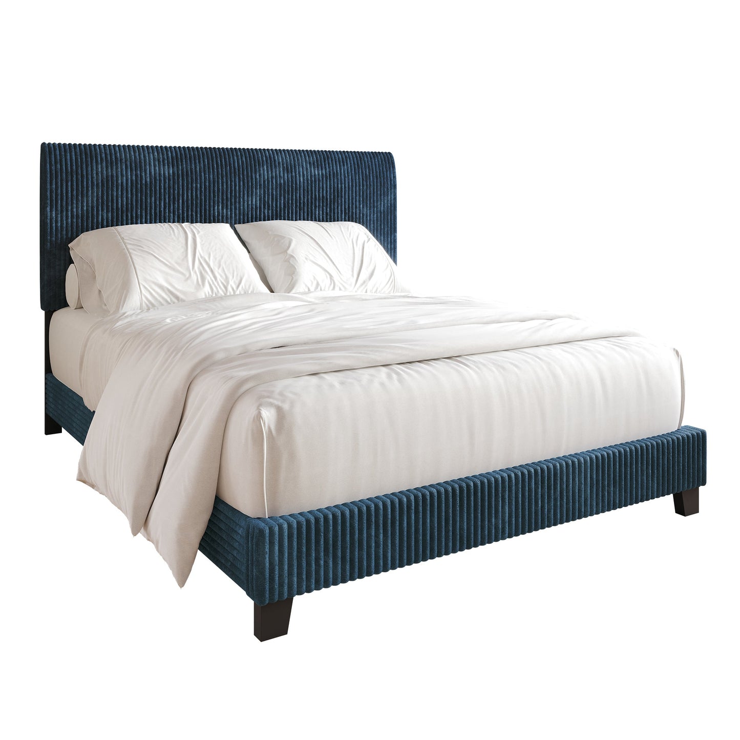Pravesh and Chic Velvet Upholstered Bed