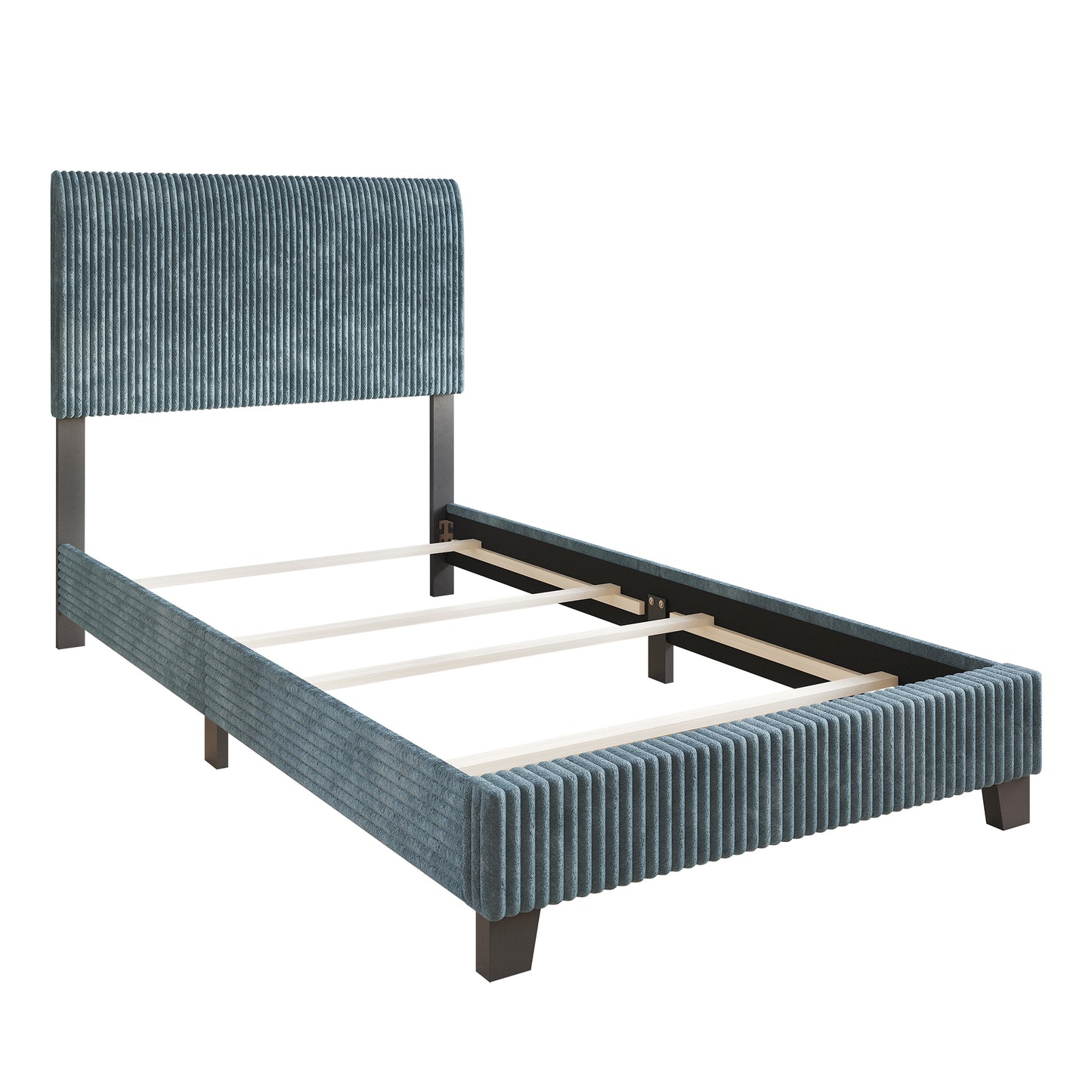 Pravesh and Chic Velvet Upholstered Bed