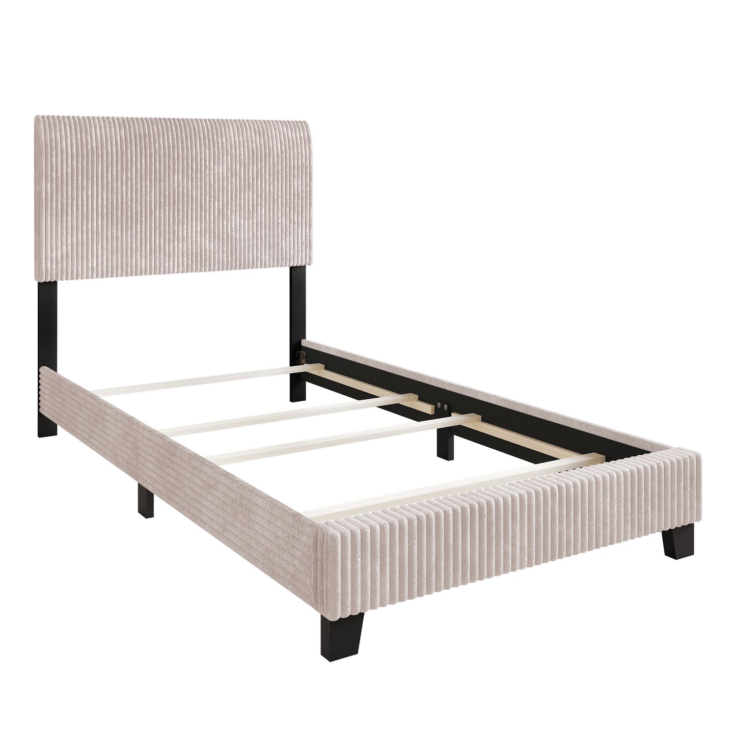 Pravesh and Chic Velvet Upholstered Bed