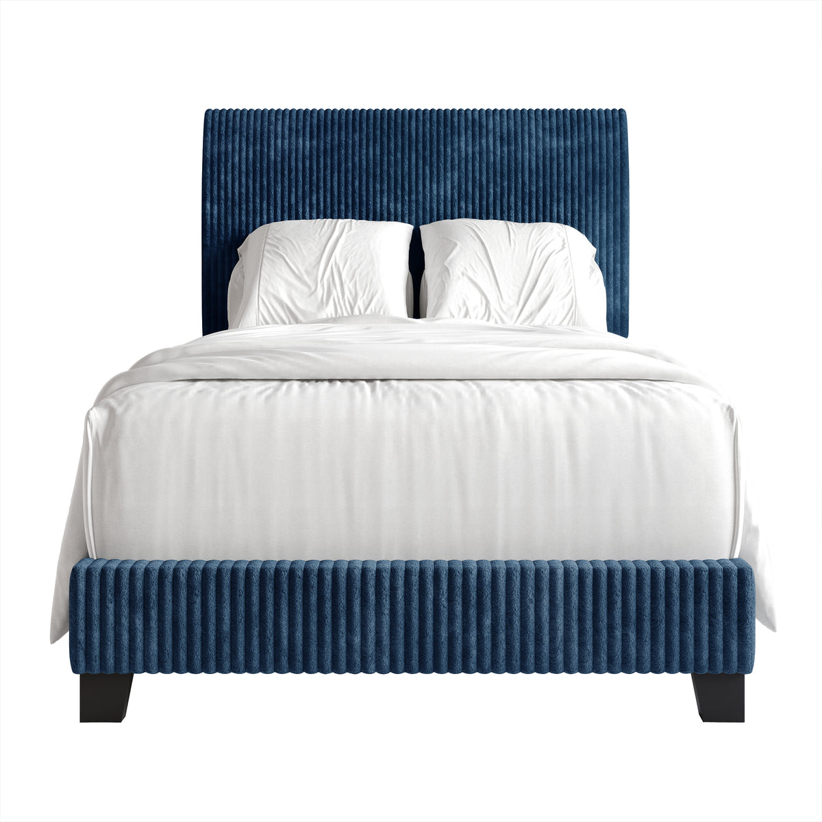 Pravesh and Chic Velvet Upholstered Bed
