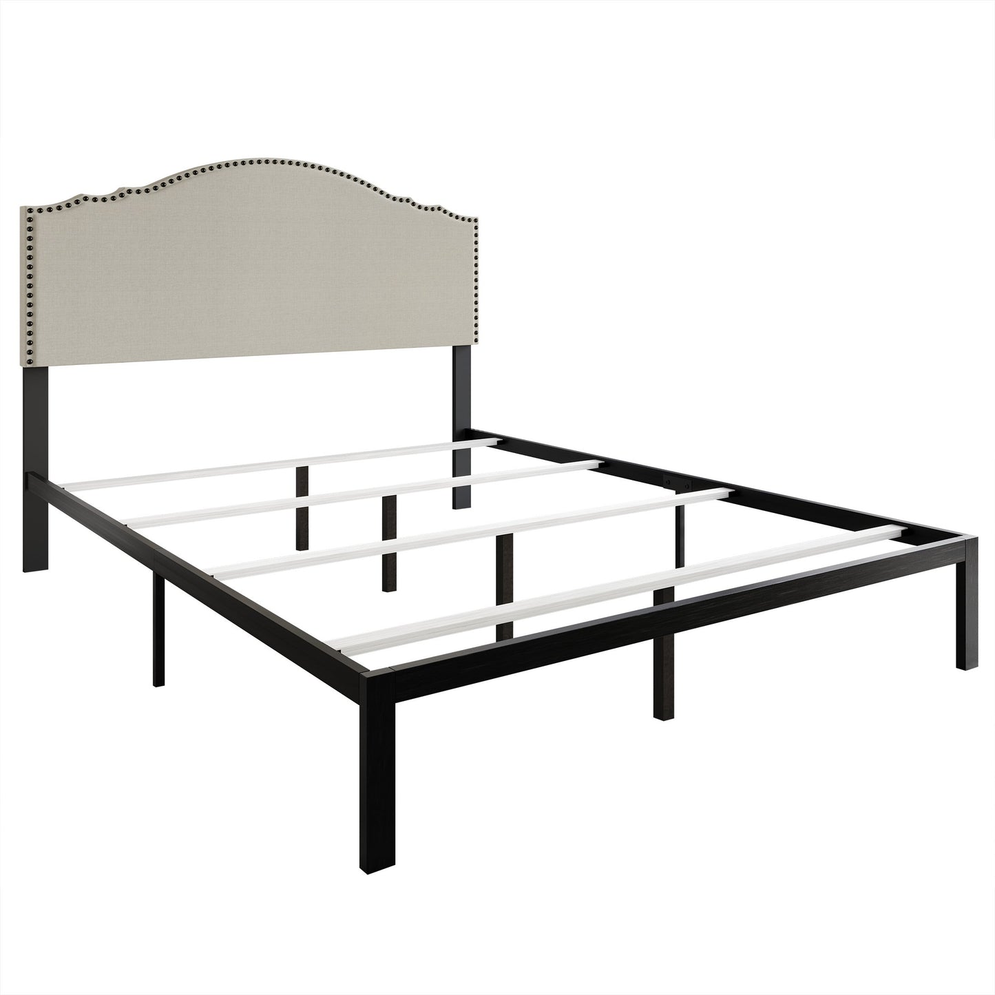 Deriyah Upholstered Bed with Nightstand and Bench 3-piece Bedroom Set