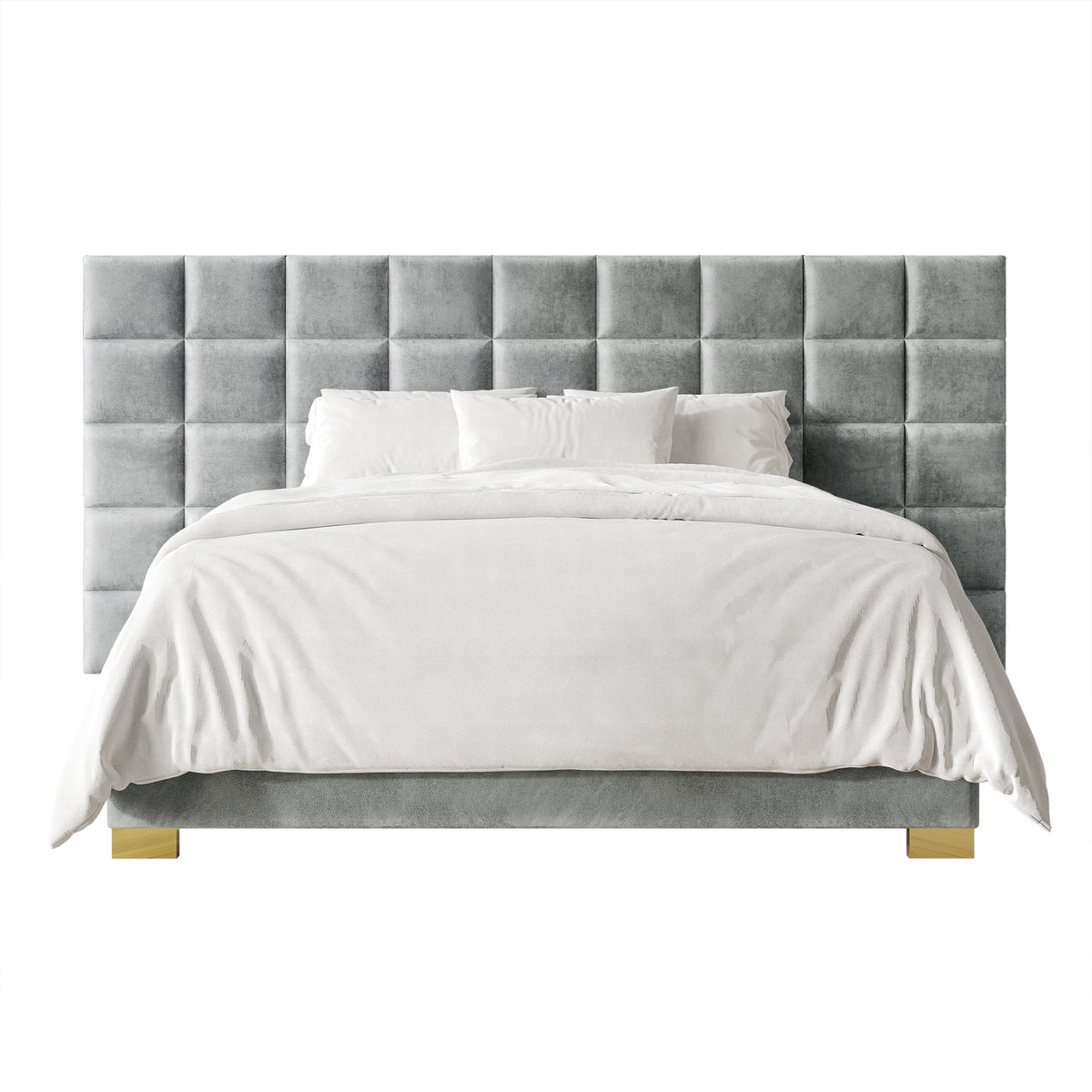 Caryll Mid-Century Modern Wall Panel Bed