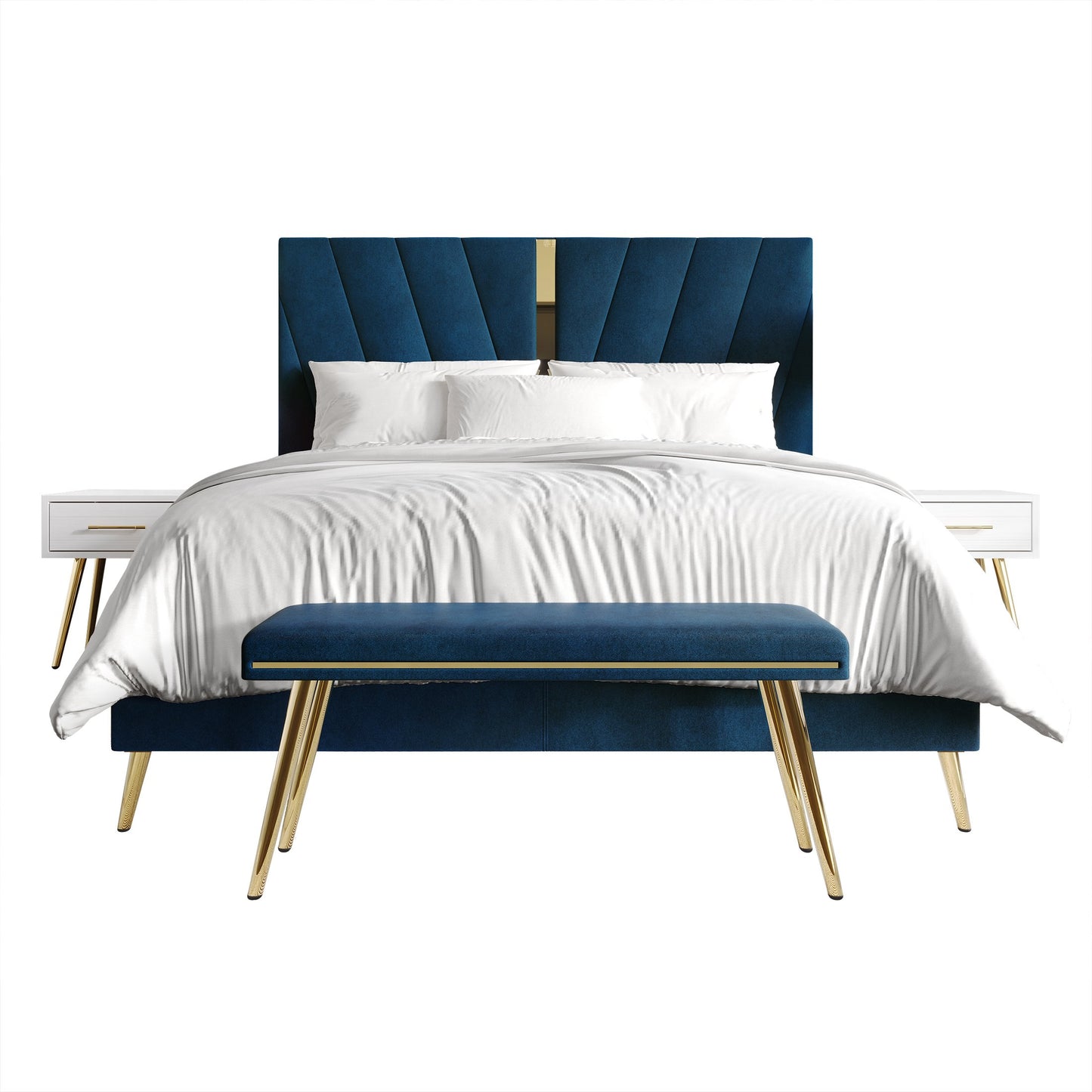 Lakeysa 4 Piece Contemporary Bedroom Set