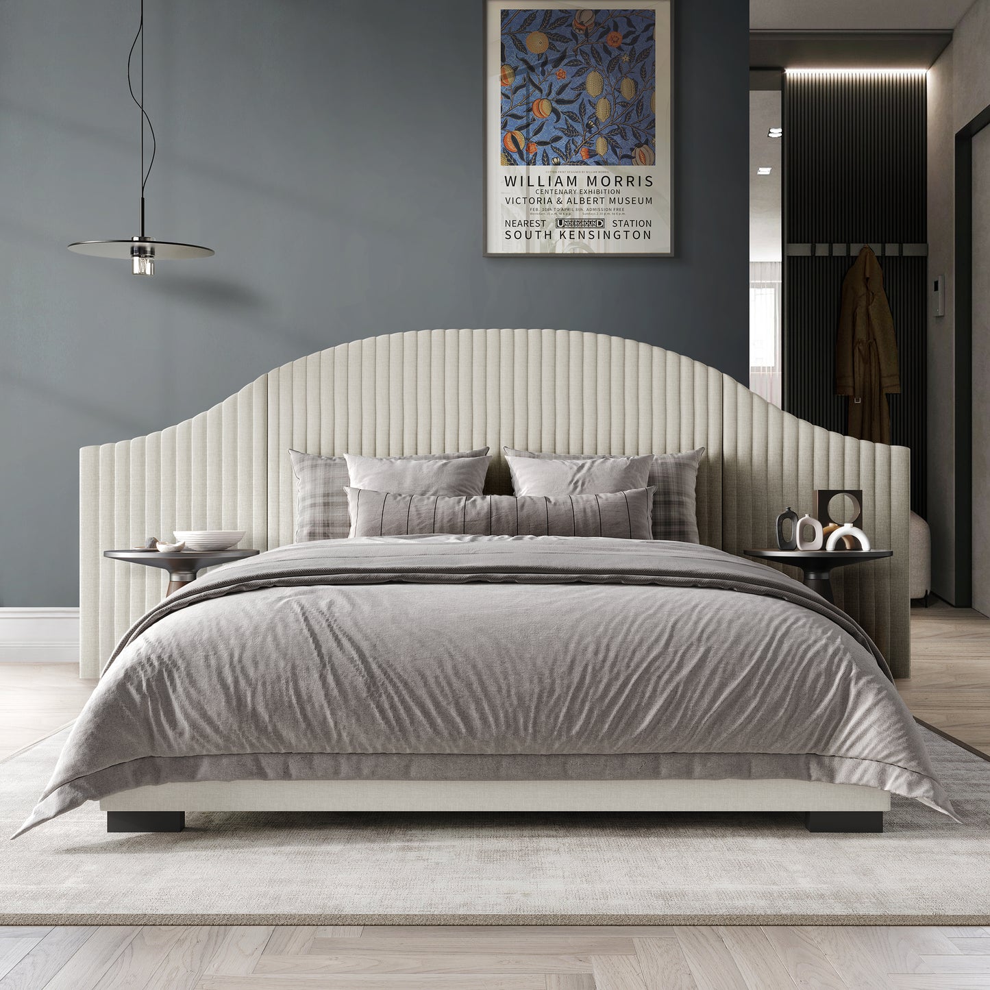 Adalize Mid-Century Modern Wall Panel Bed