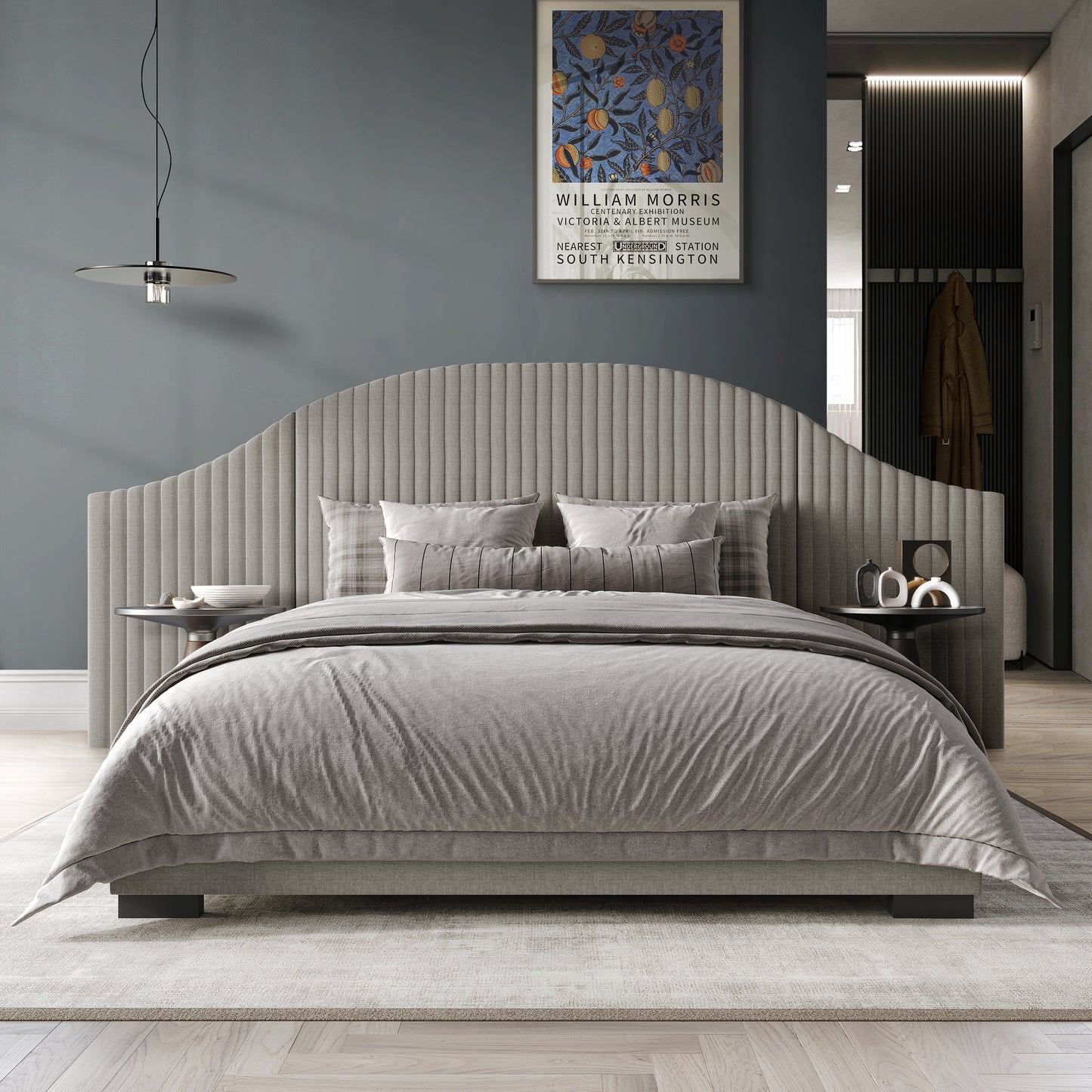 Adalize Mid-Century Modern Wall Panel Bed