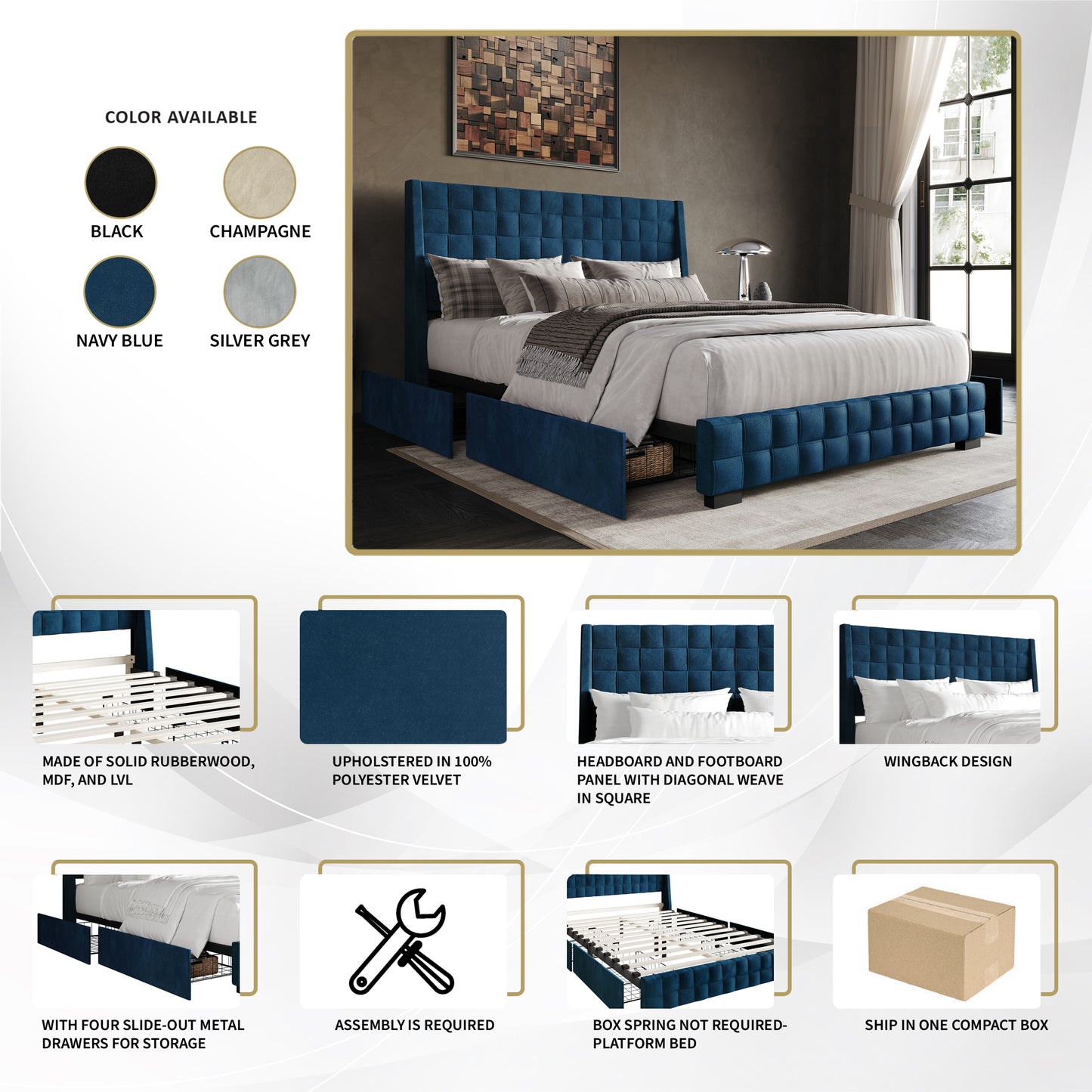 Dyisha Platform Bed