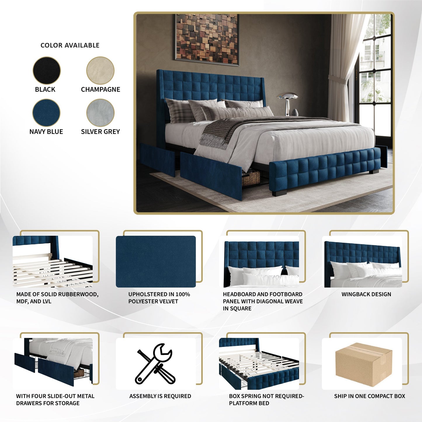Dyisha Platform Bed