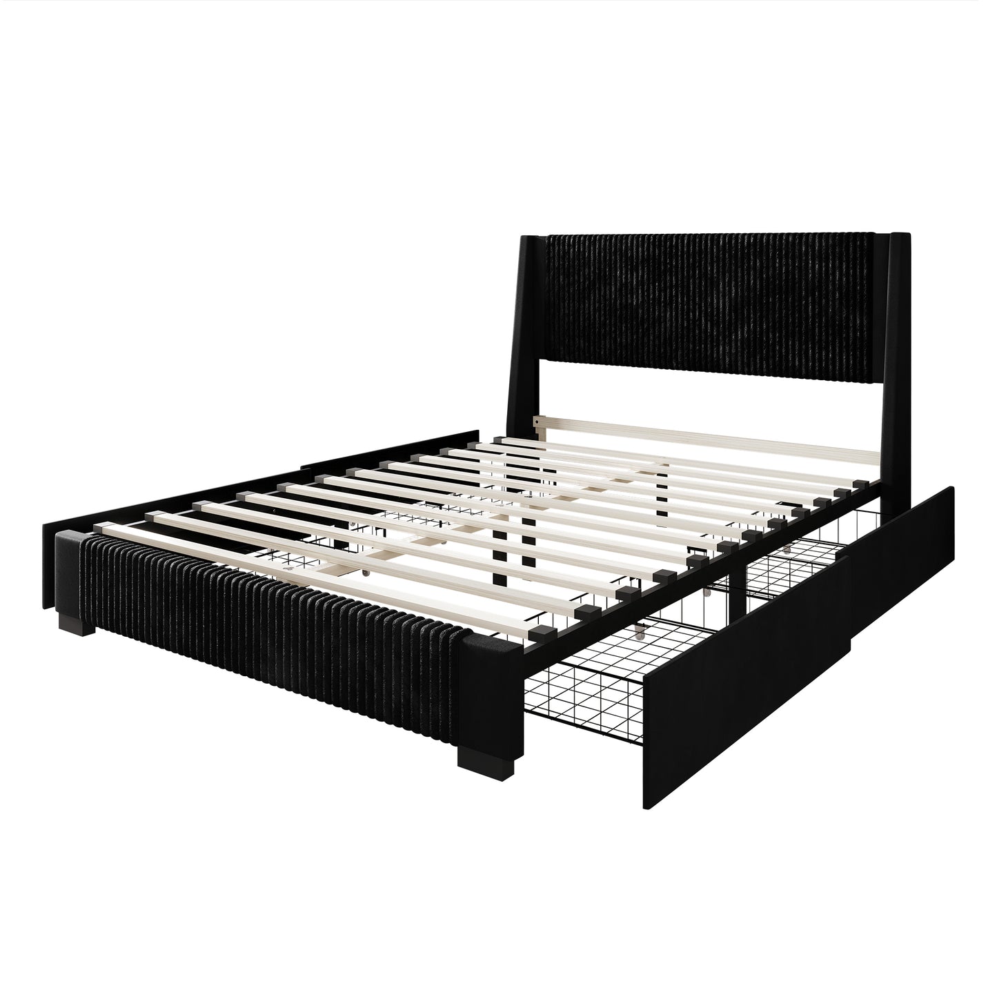Eliset Corduroy Luxurious Bed