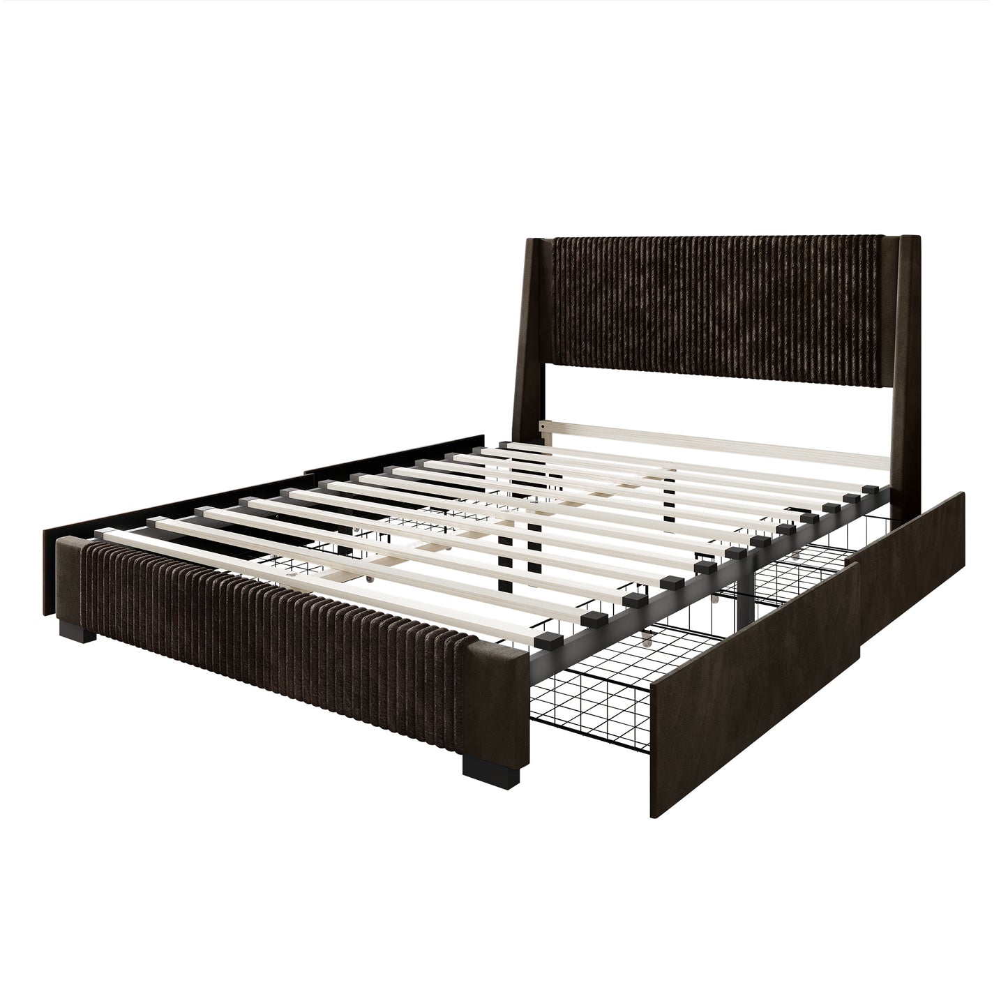 Eliset Corduroy Luxurious Bed