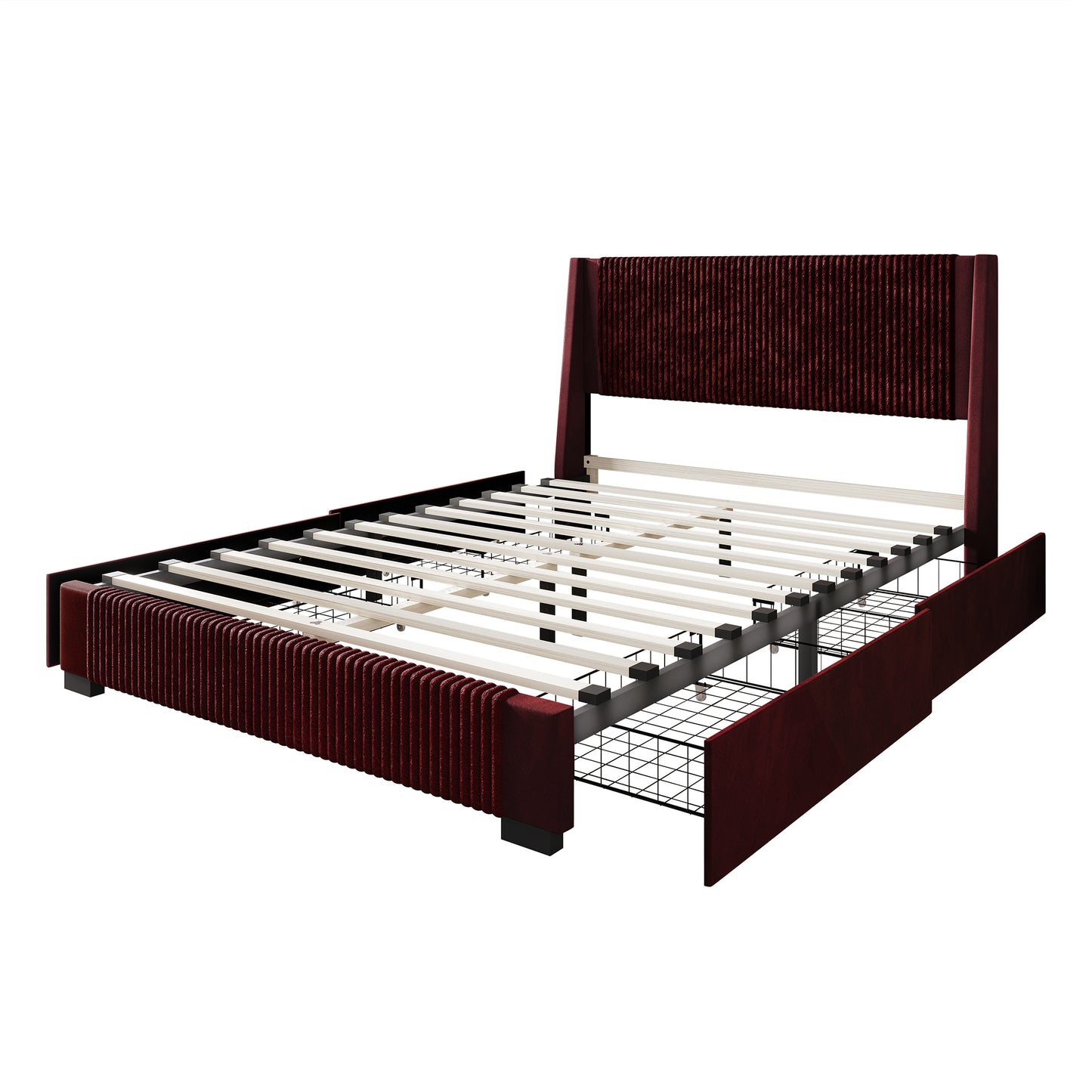 Eliset Corduroy Luxurious Bed