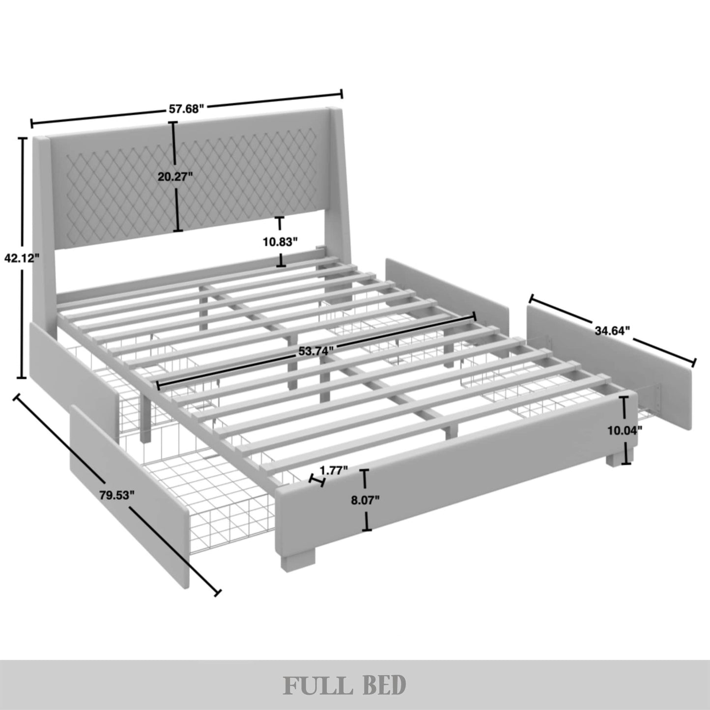 Huckins Velvet Luxurious Bed
