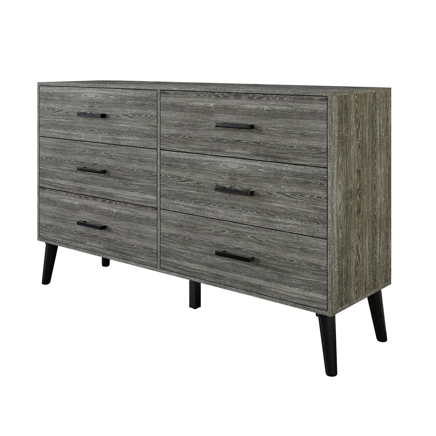 Jeweldine Style 6-Drawers Wooden Dresser
