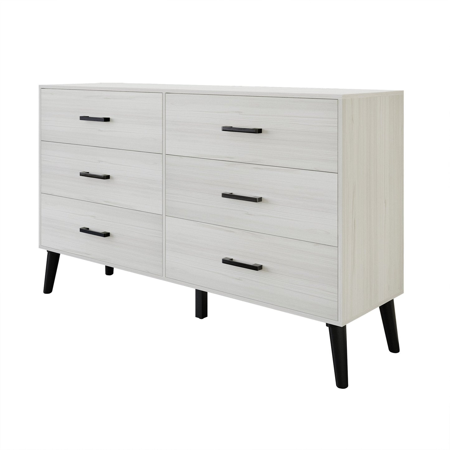 Jeweldine Style 6-Drawers Wooden Dresser
