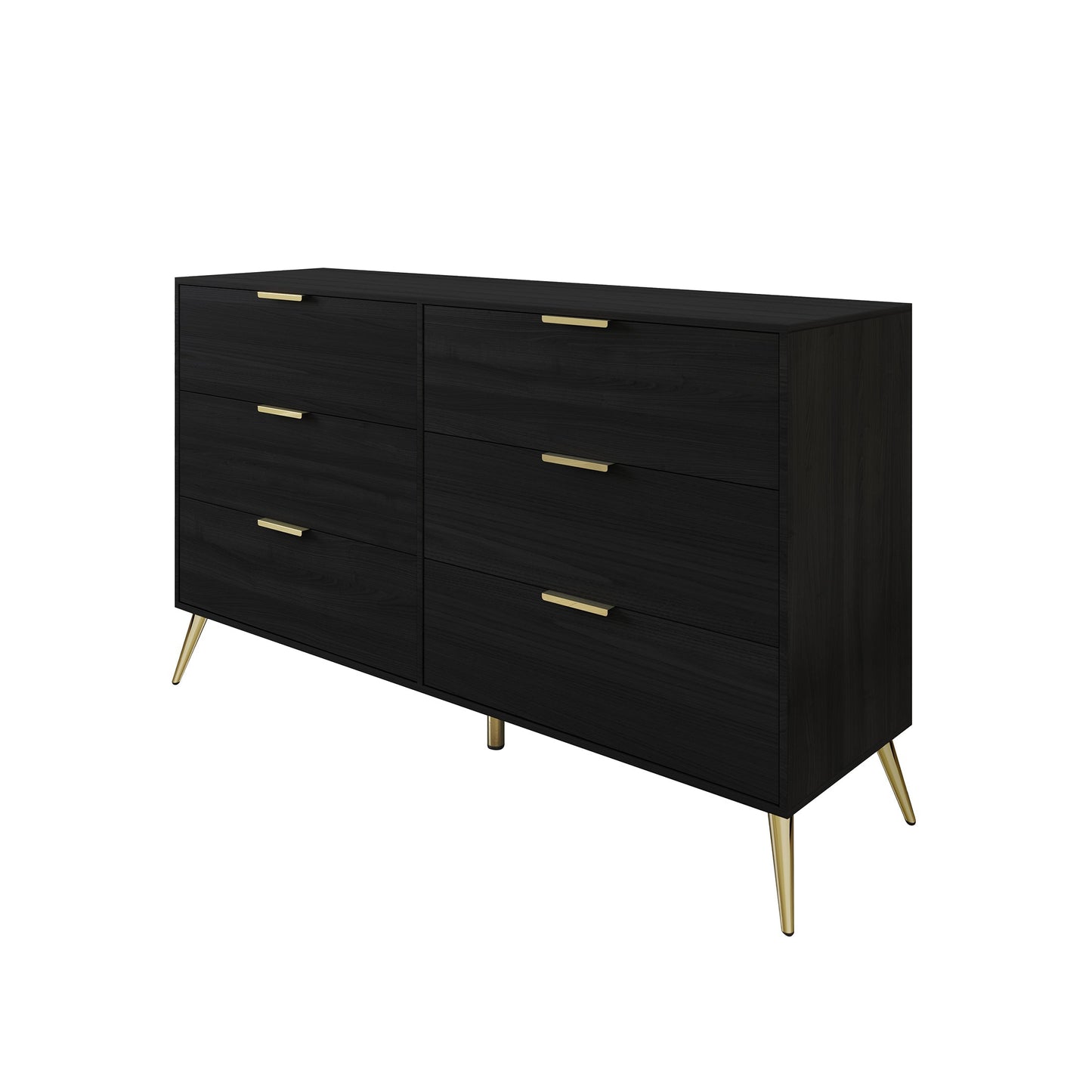 Rafiat 6-Drawers Wooden Dresser
