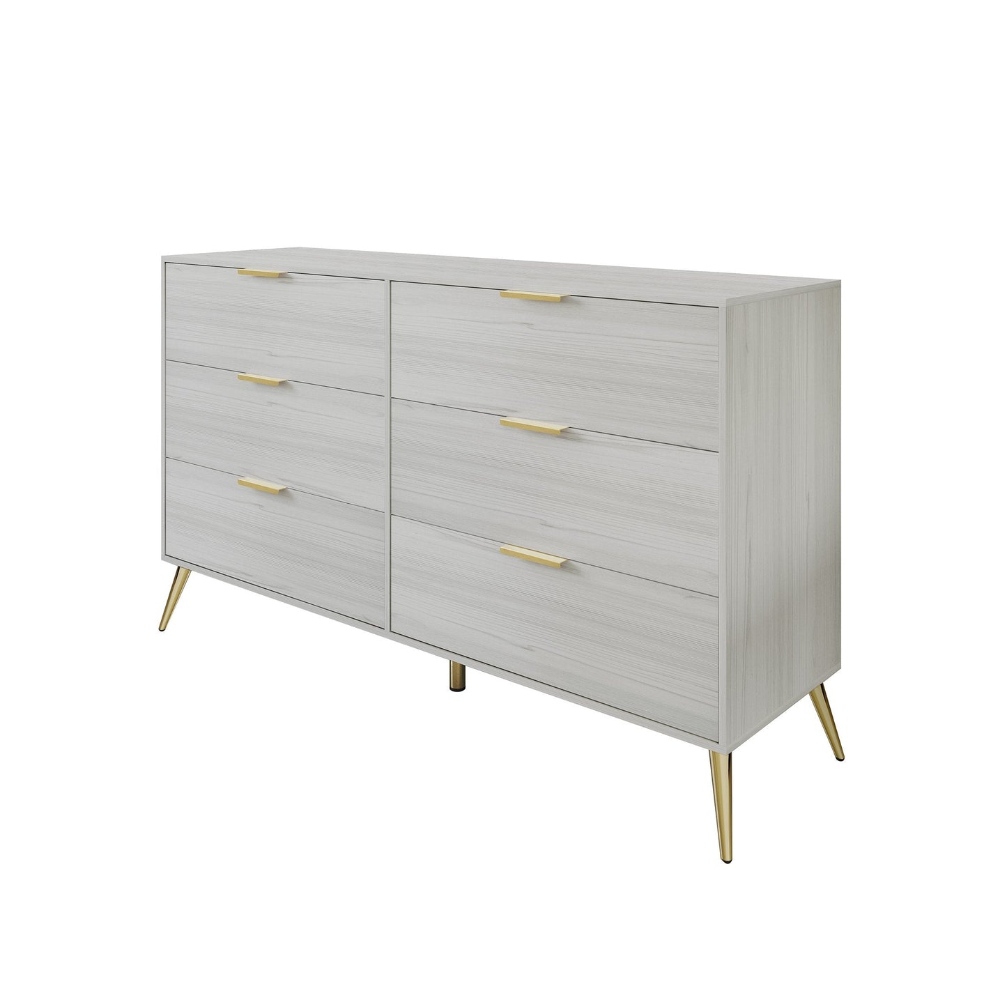 Rafiat 6-Drawers Wooden Dresser