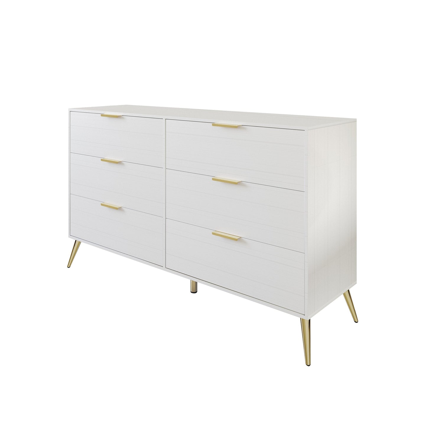 Rafiat 6-Drawers Wooden Dresser