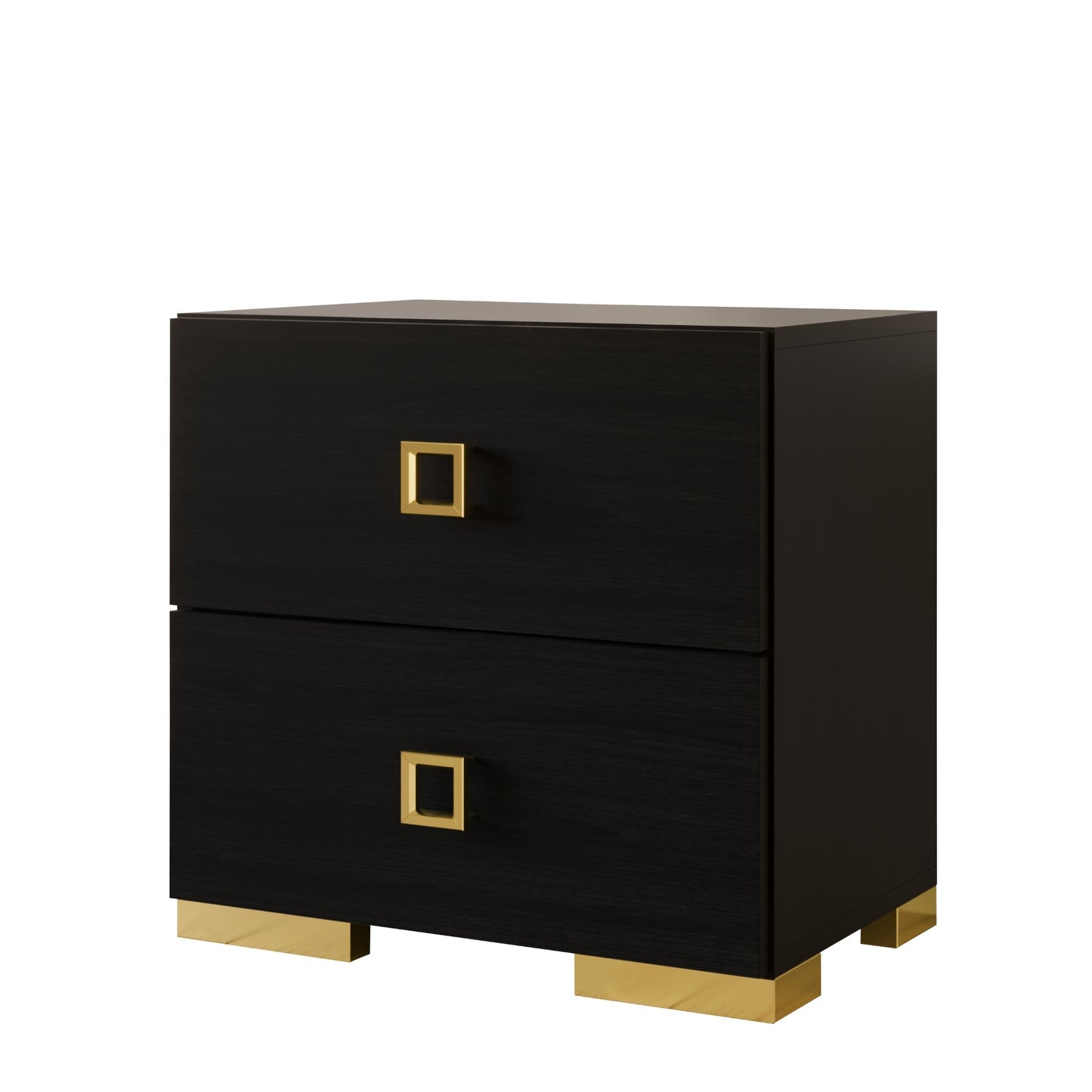 Matsuko Modern 2-Drawers Nightstand