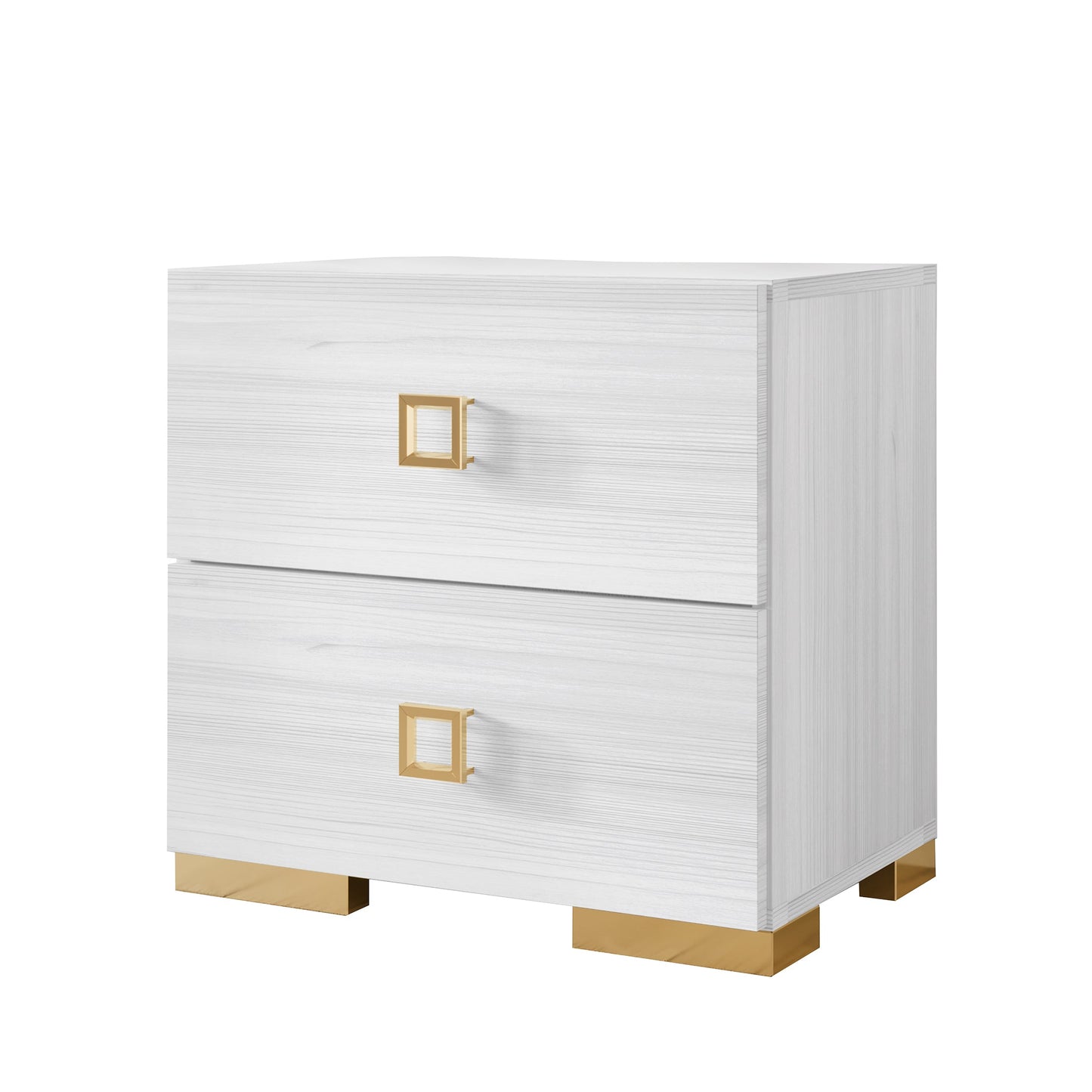 Matsuko Modern 2-Drawers Nightstand