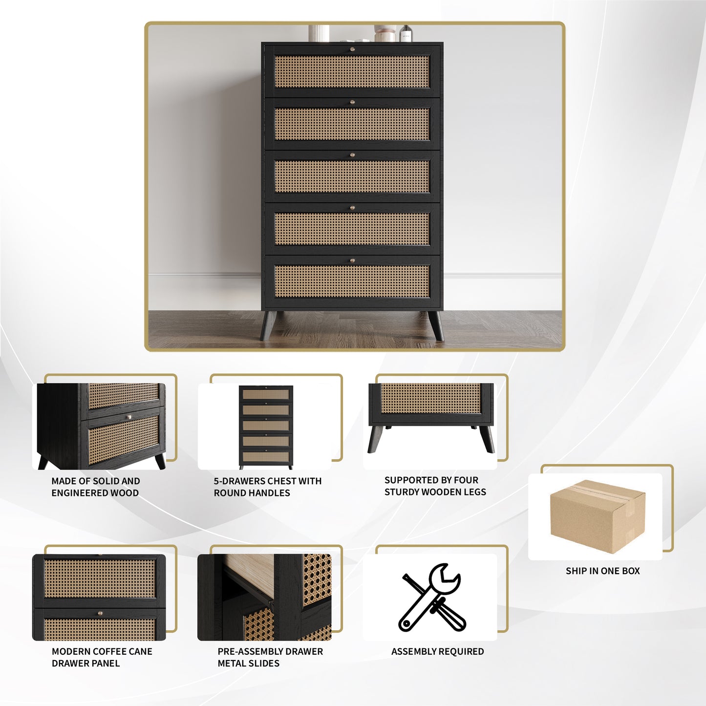Porston Mid-Century Modern Chest