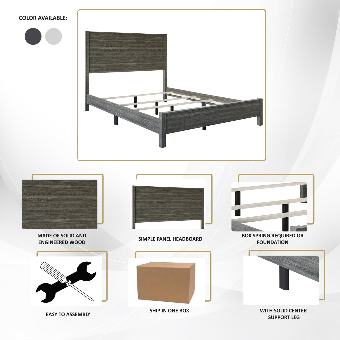 Ihor Chic and Vintage Wooden Bed
