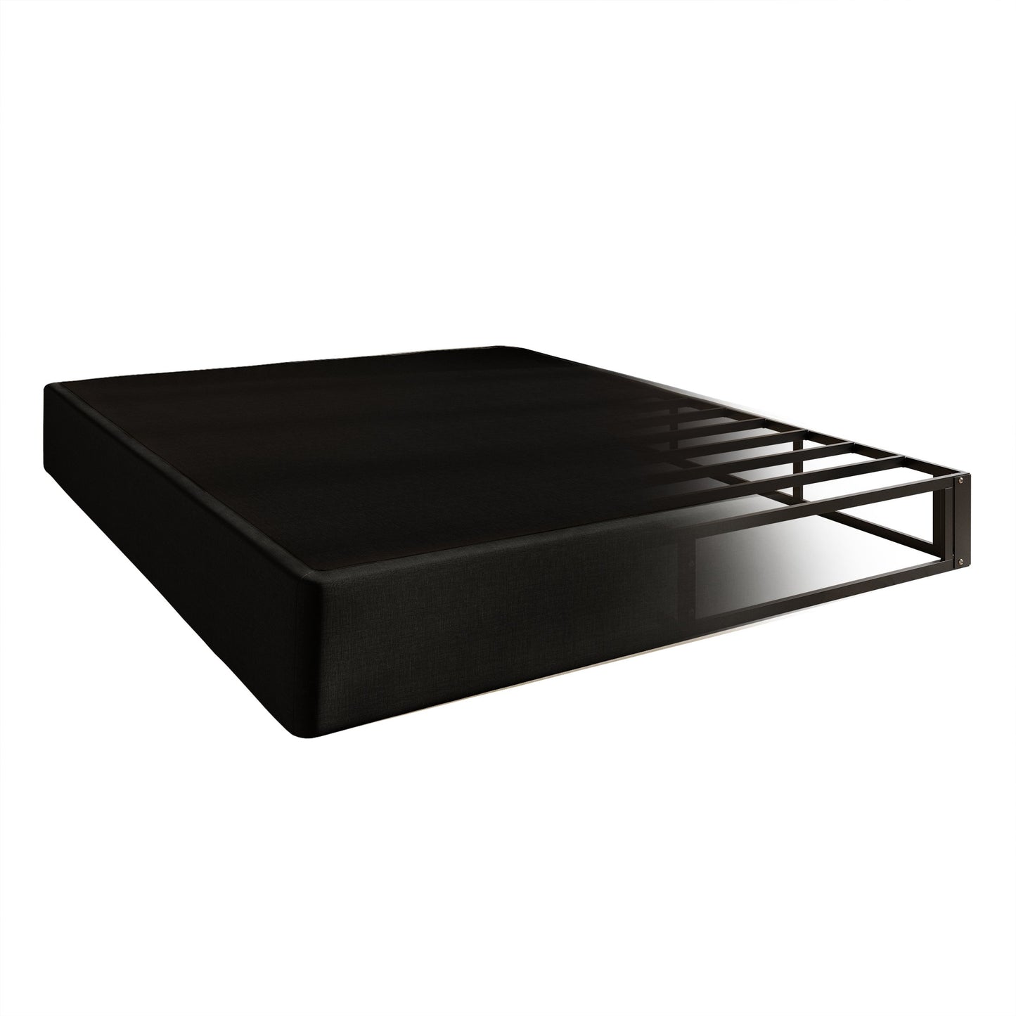 Knierim Upholstered Linen Metal Box Spring