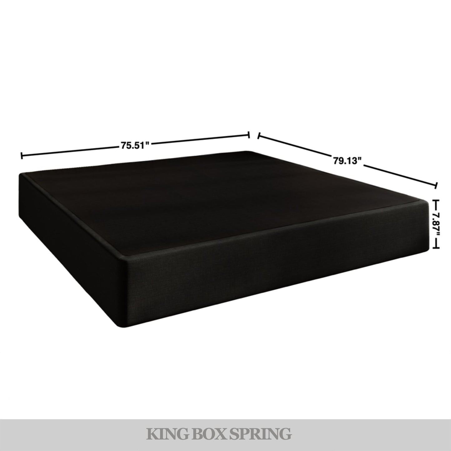 Knierim Upholstered Linen Metal Box Spring