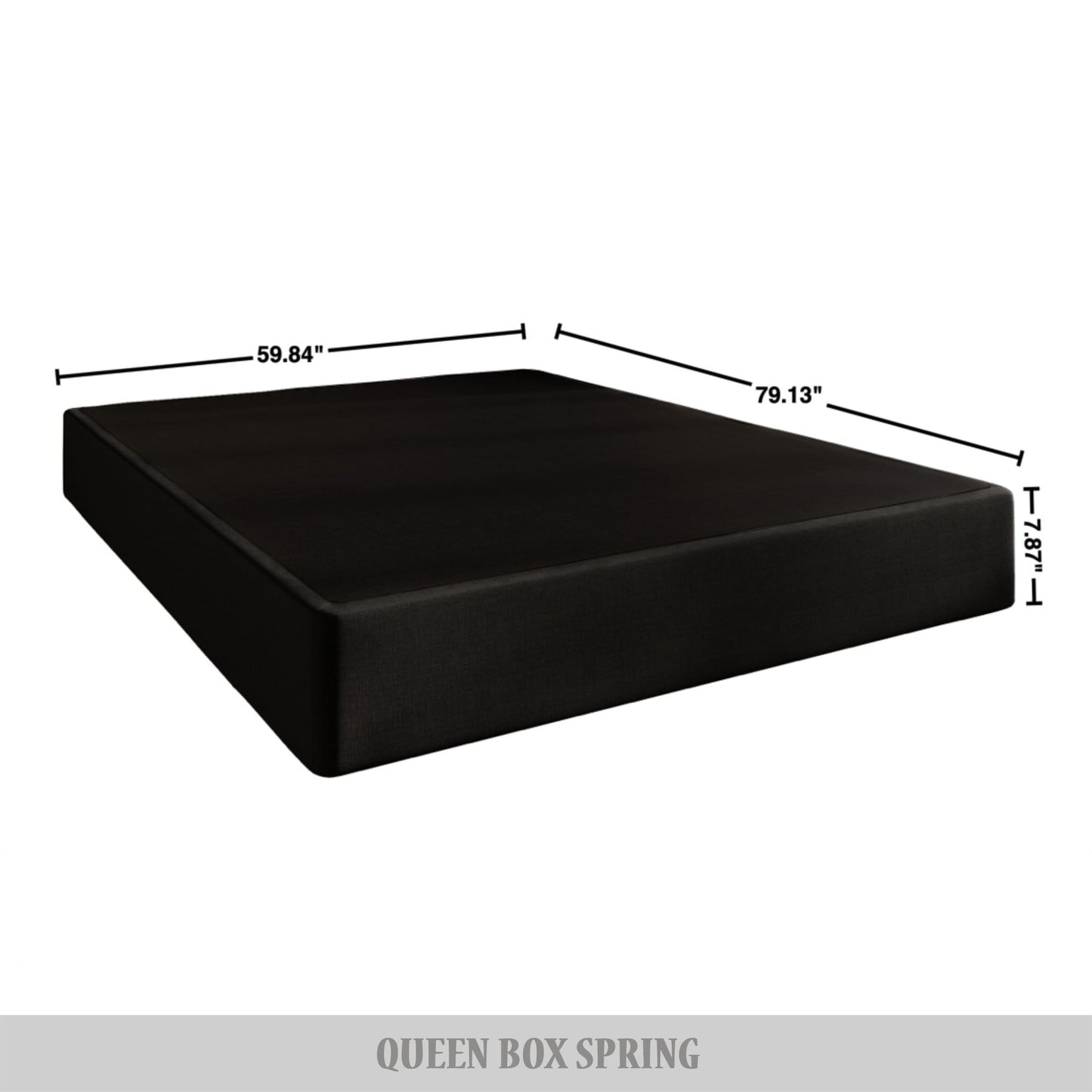 Knierim Upholstered Linen Metal Box Spring