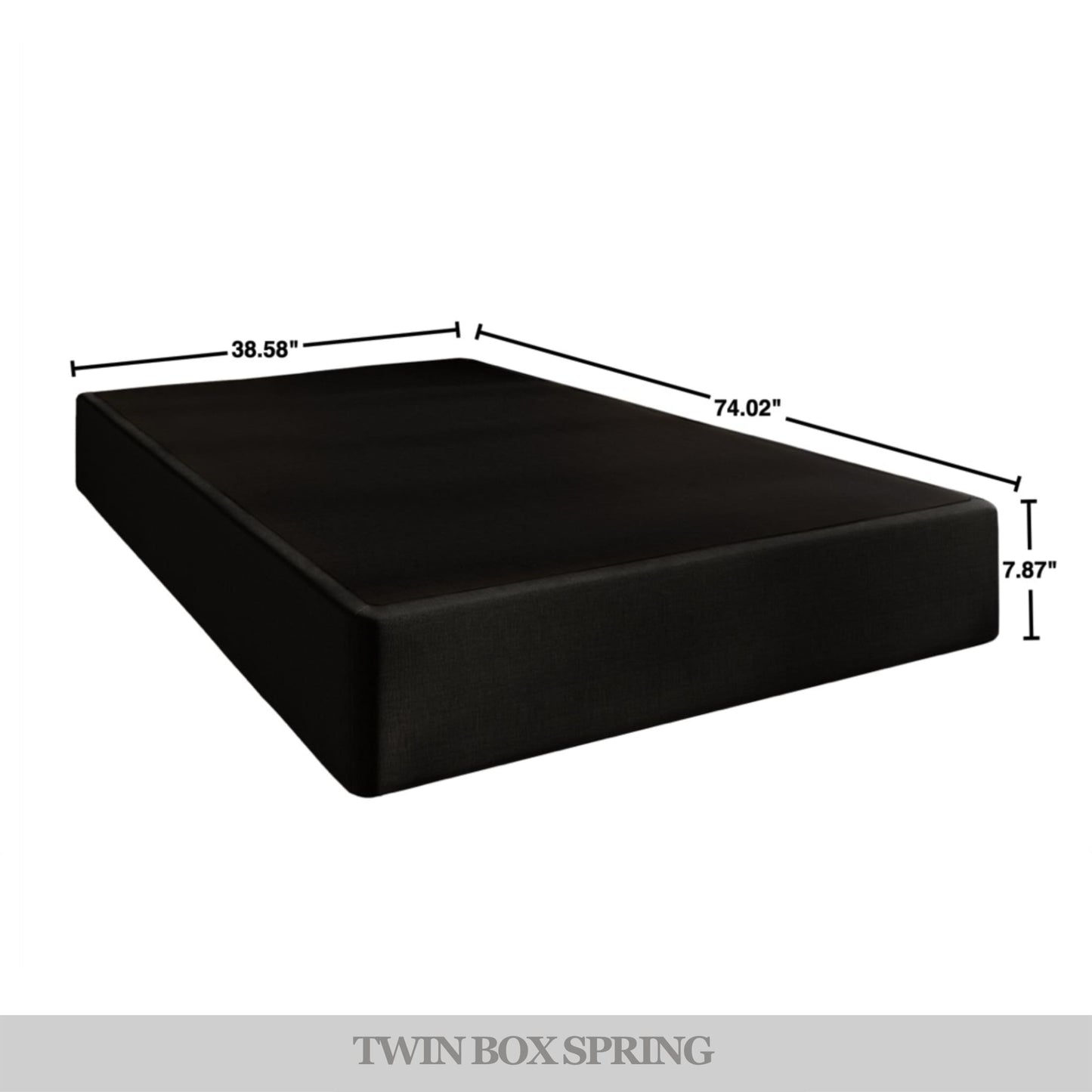 Knierim Upholstered Linen Metal Box Spring
