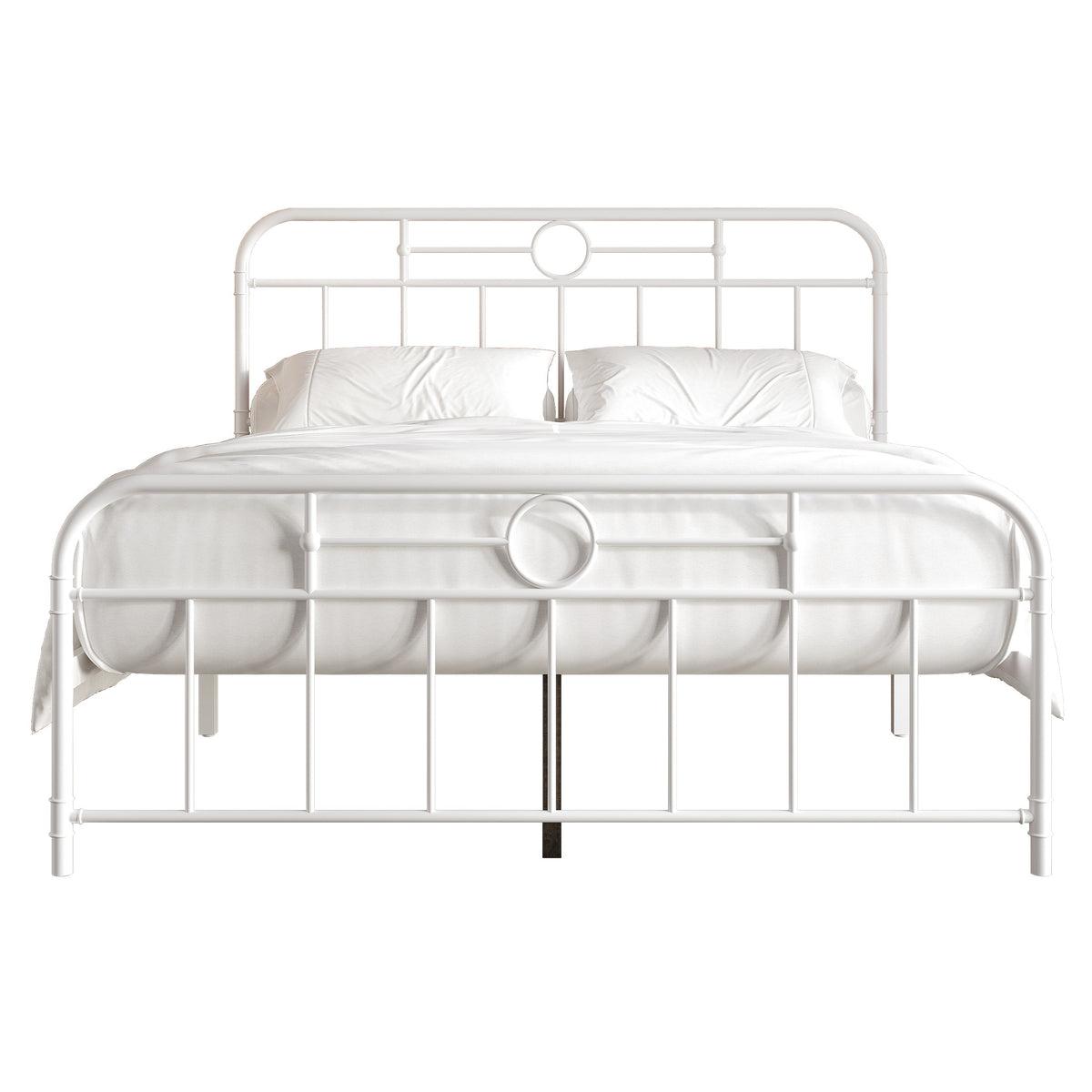 Avier Curved Edge Metal Platform Bed