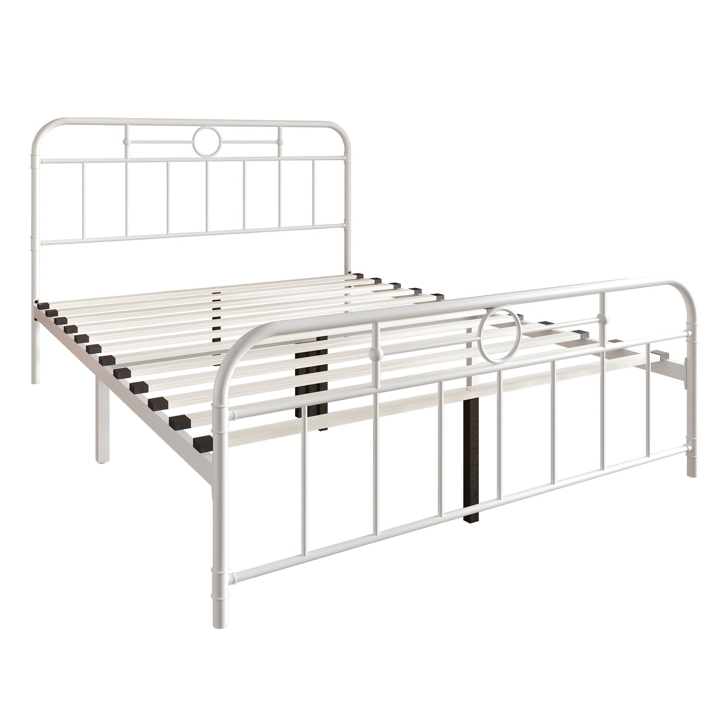 Avier Curved Edge Metal Platform Bed