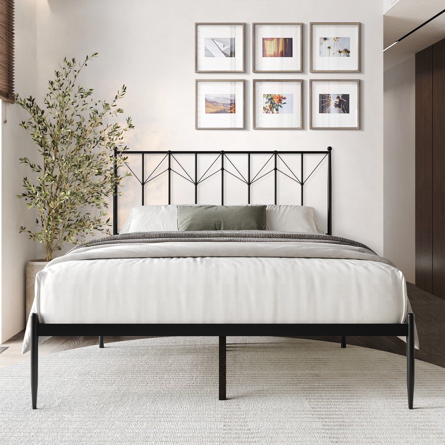 Kricia Metal Platform Bed