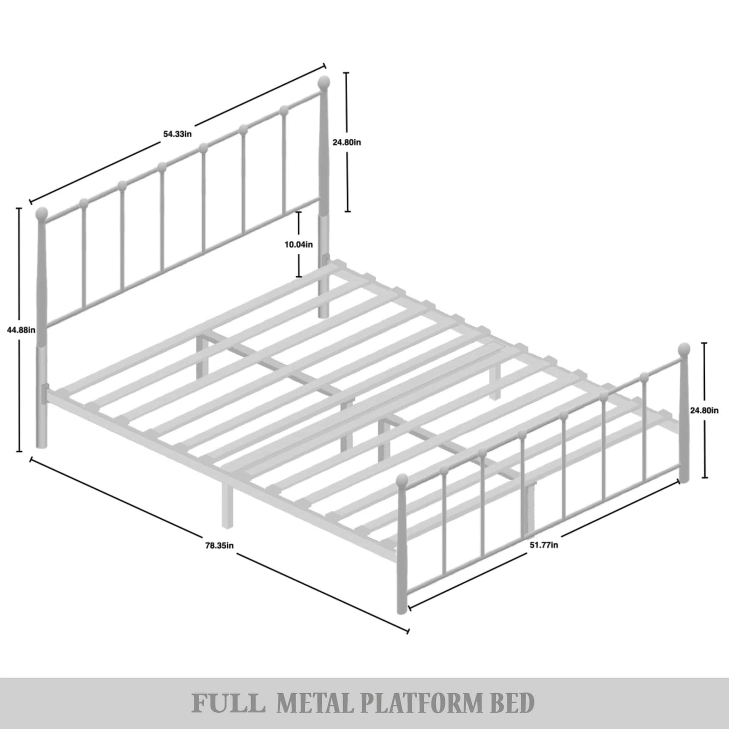 Makaelyn Timeless Metal Platform Bed