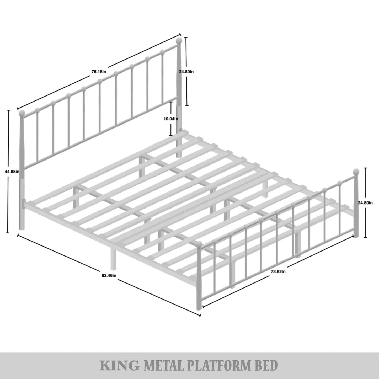 Makaelyn Timeless Metal Platform Bed