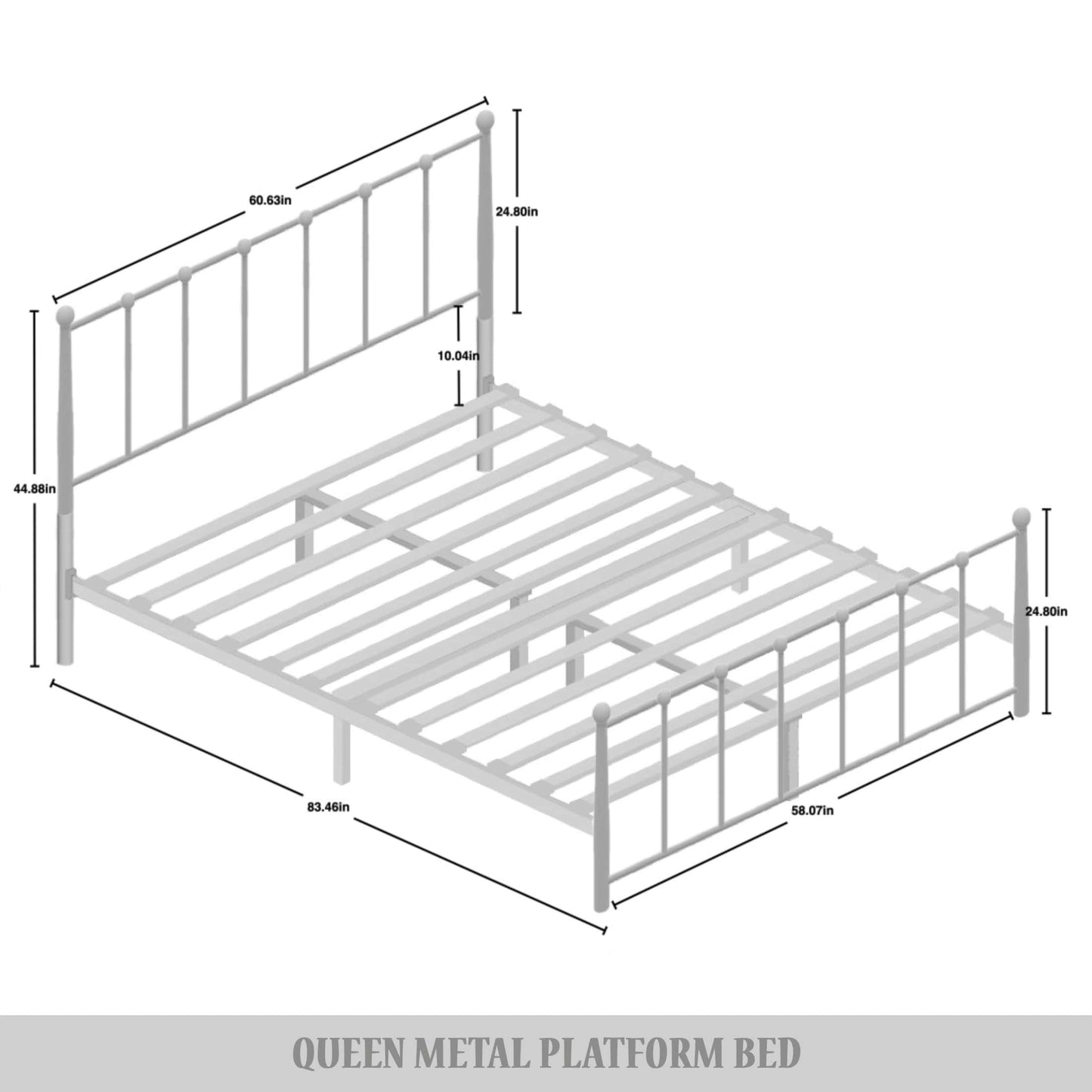 Makaelyn Timeless Metal Platform Bed