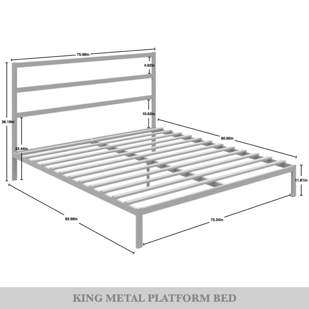 Deareon Classic Metal Platform Bed