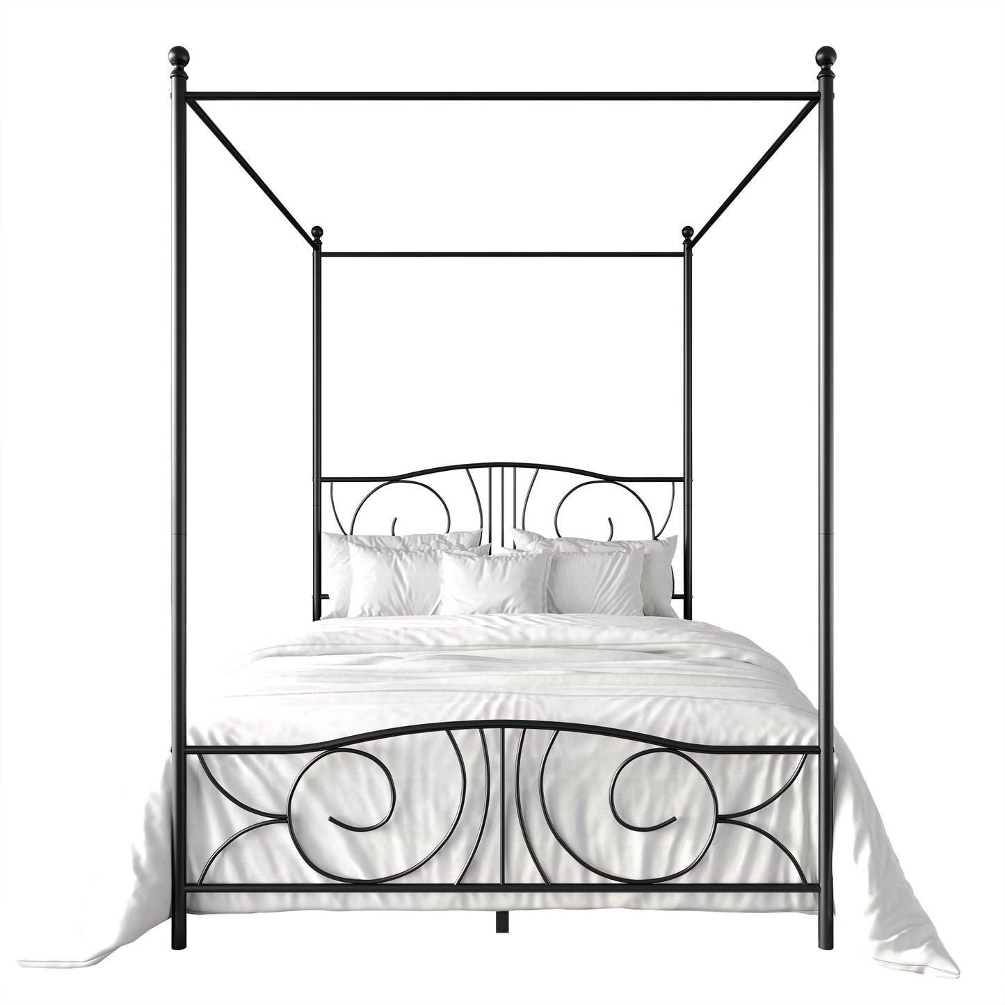Zaniyha Metal Canopy Bed