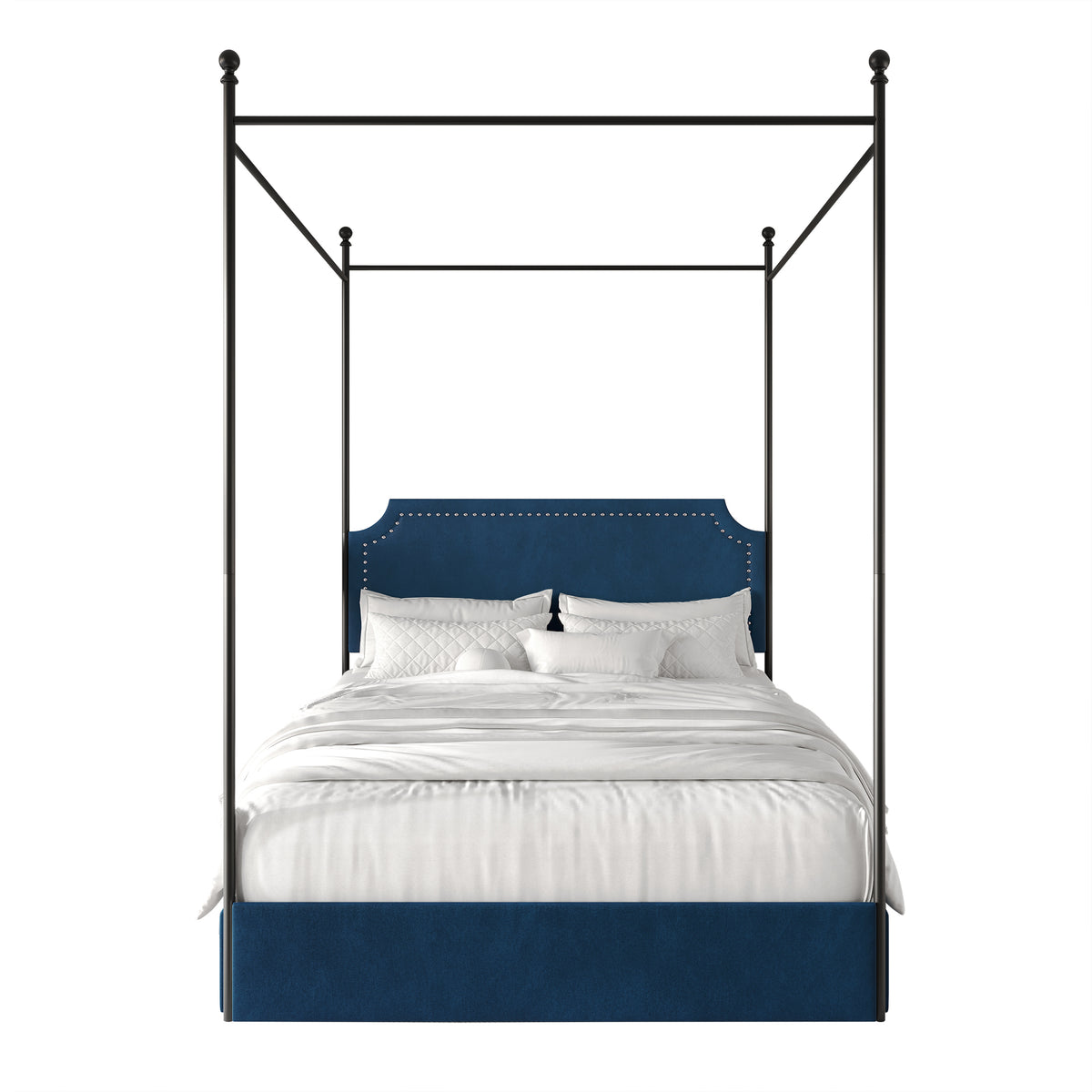 Laurien Chic Metal Canopy Bed