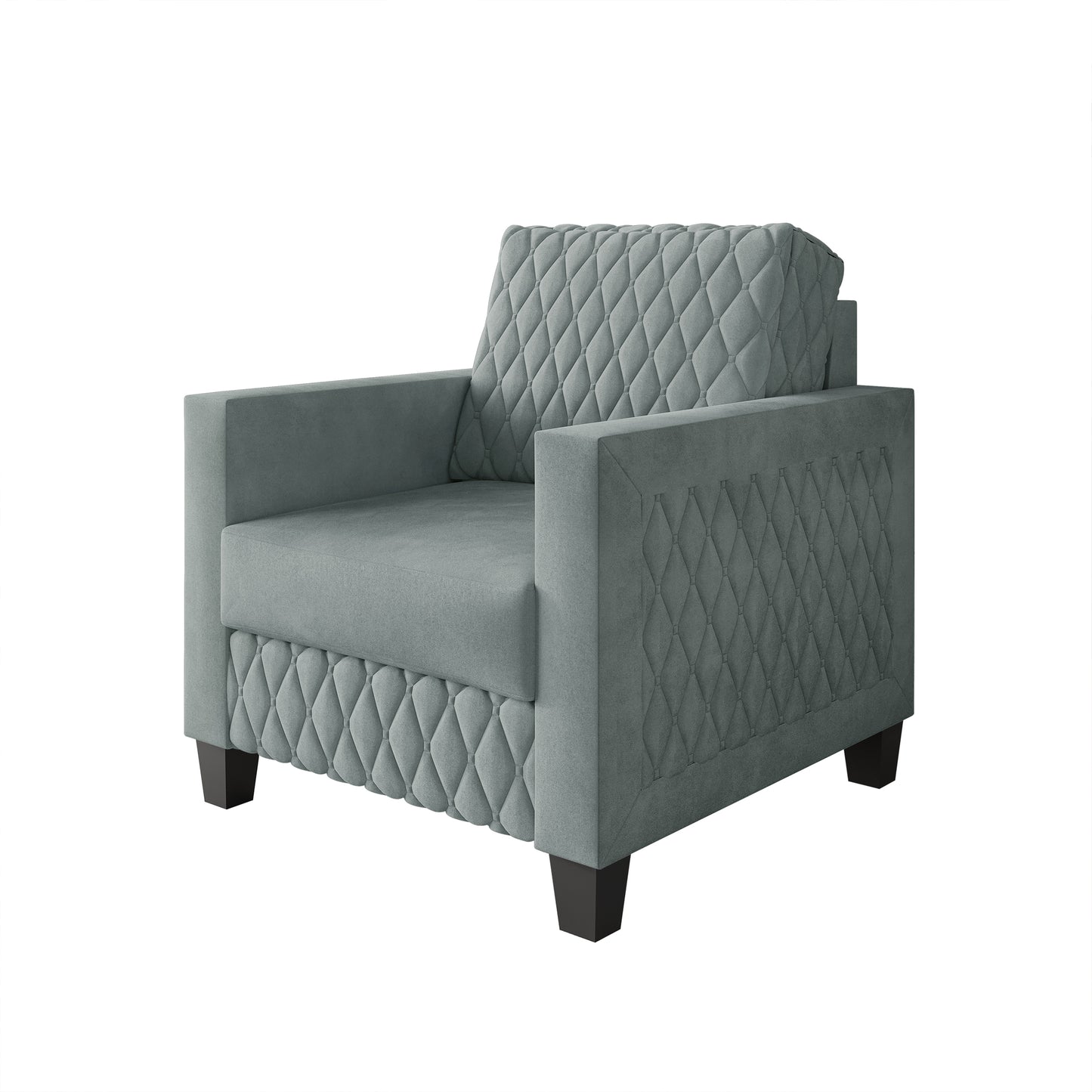 Ludford Velvet Upholstered Arm Chair