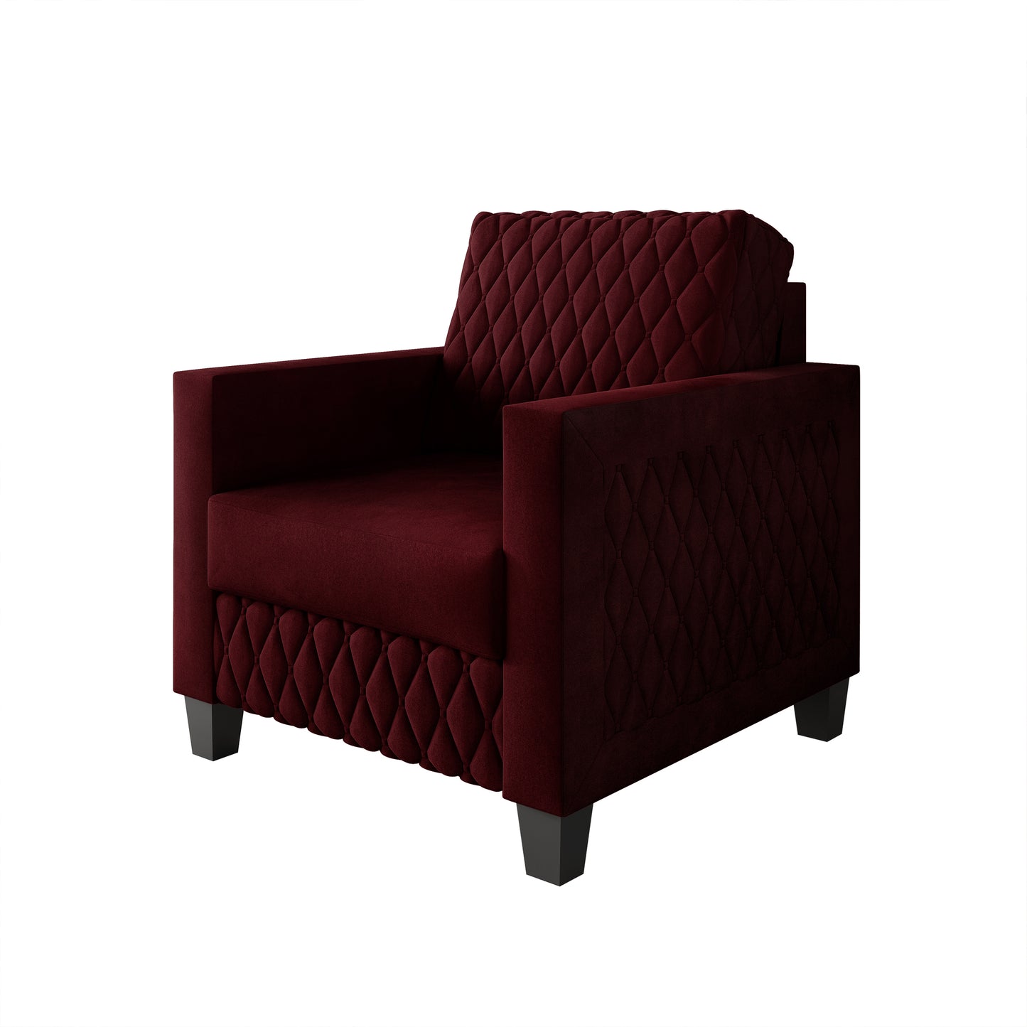 Ludford Velvet Upholstered Arm Chair