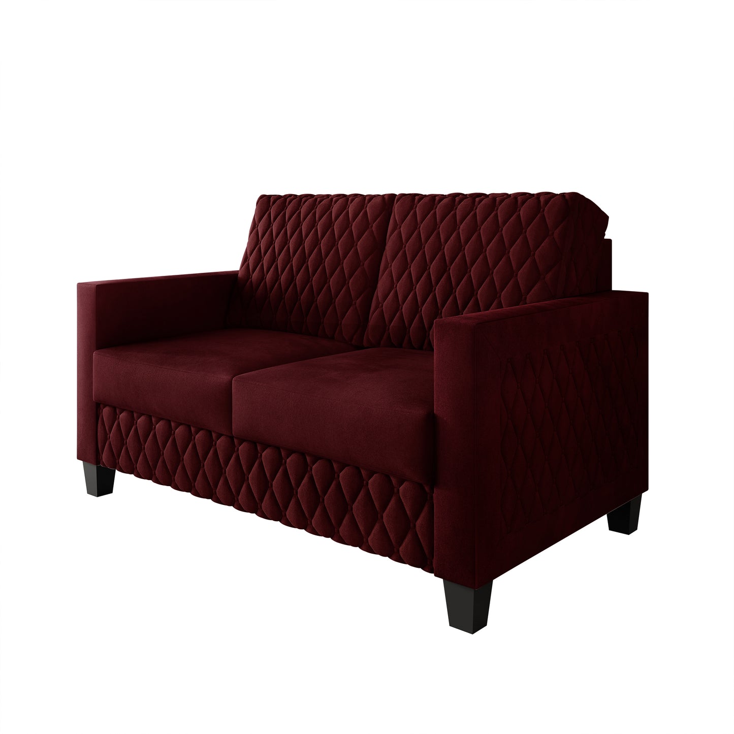 Ludford Velvet Upholstered Loveseat