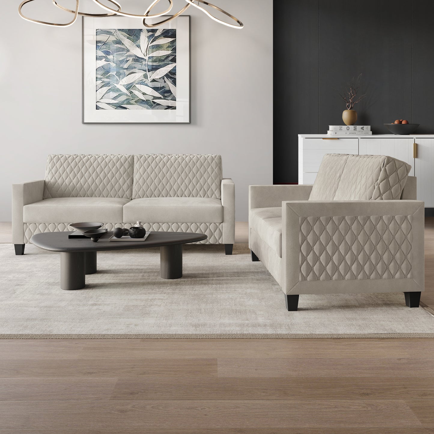 Ludford Velvet Upholstered Sofa